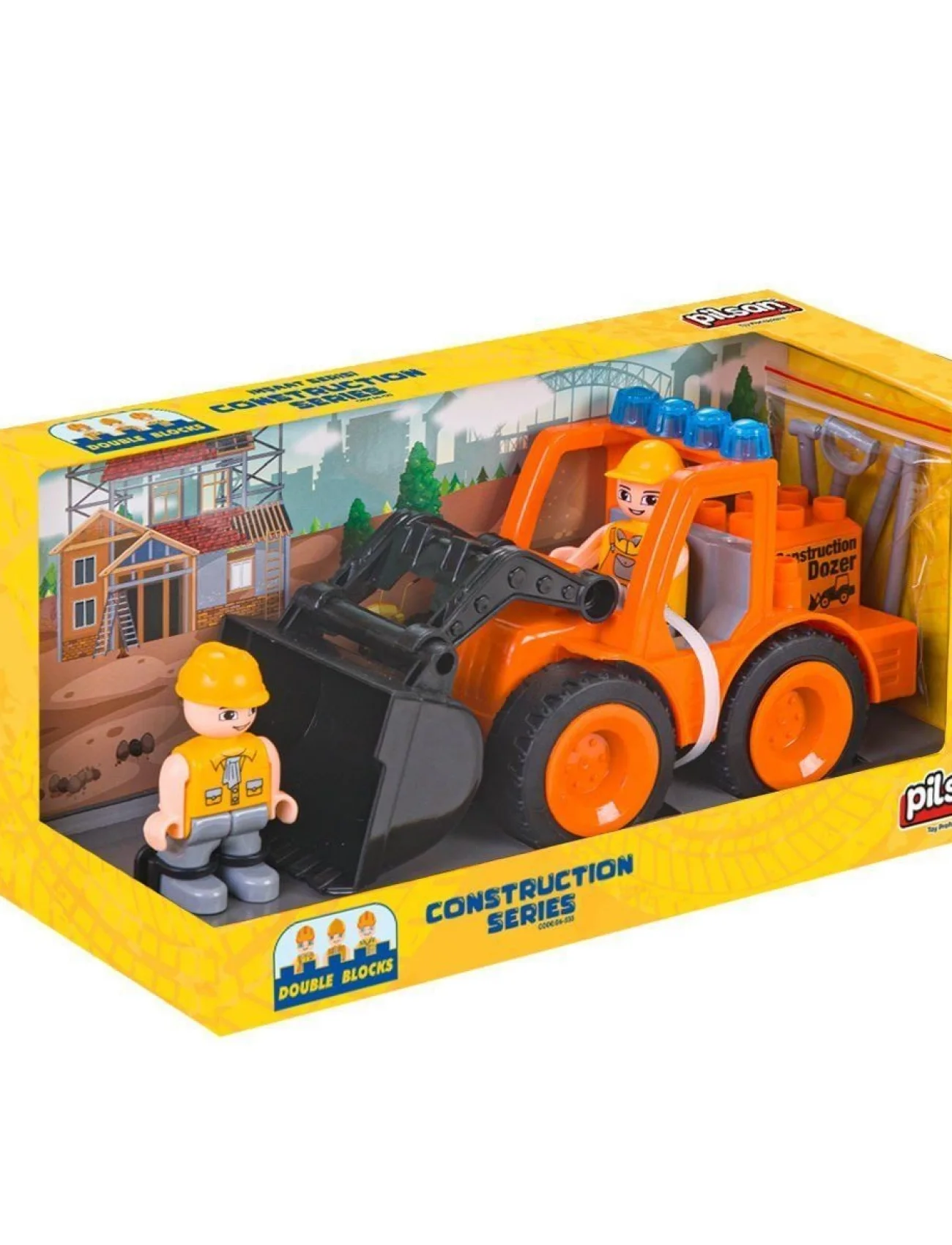 06 533 Double Blocks İş Makineleri Serisi -Pilsan Oyuncak