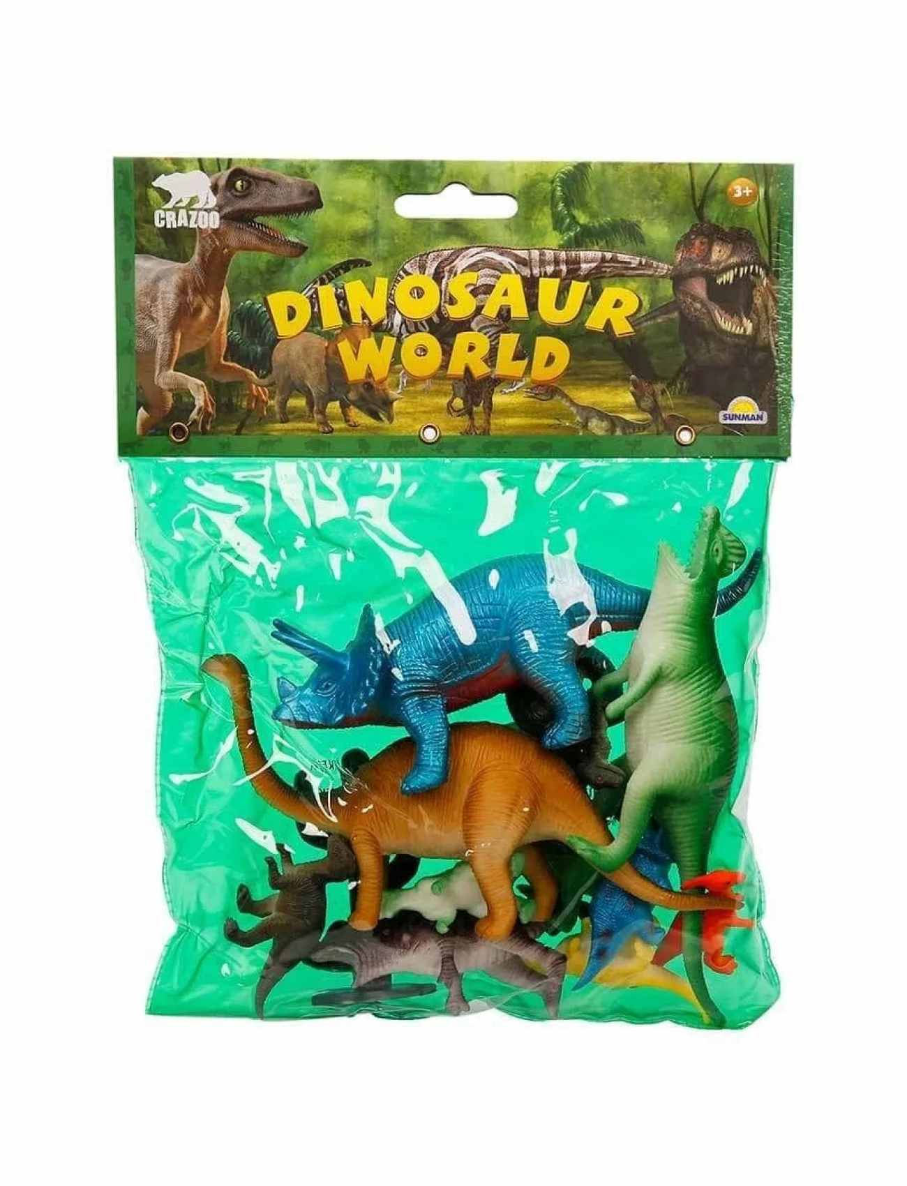 0710 Dinozorların Dünyası Poşetli Hayvan Oyun Seti Orta Boy