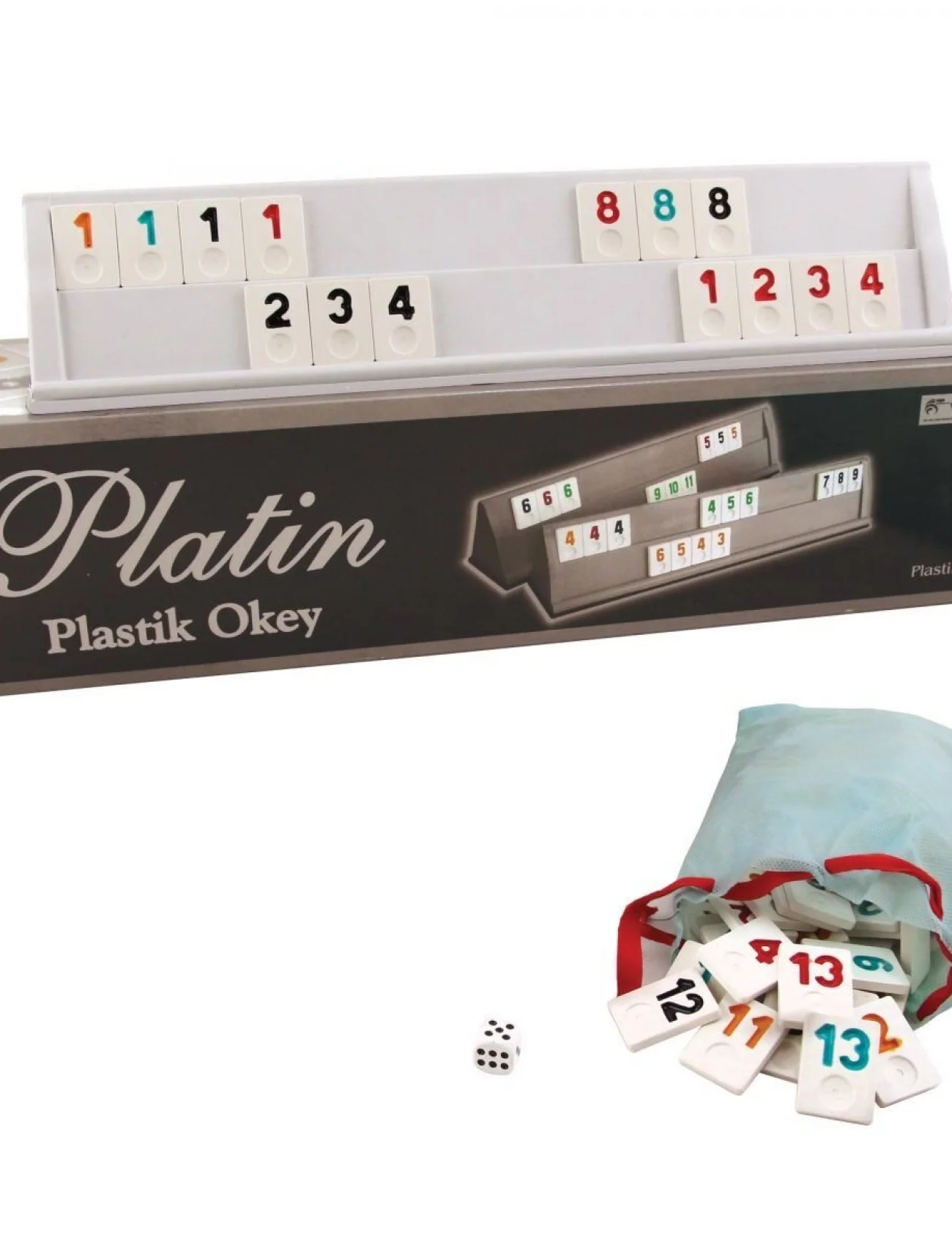 1010211 Platin Plastik Okey Takımı -Starokey