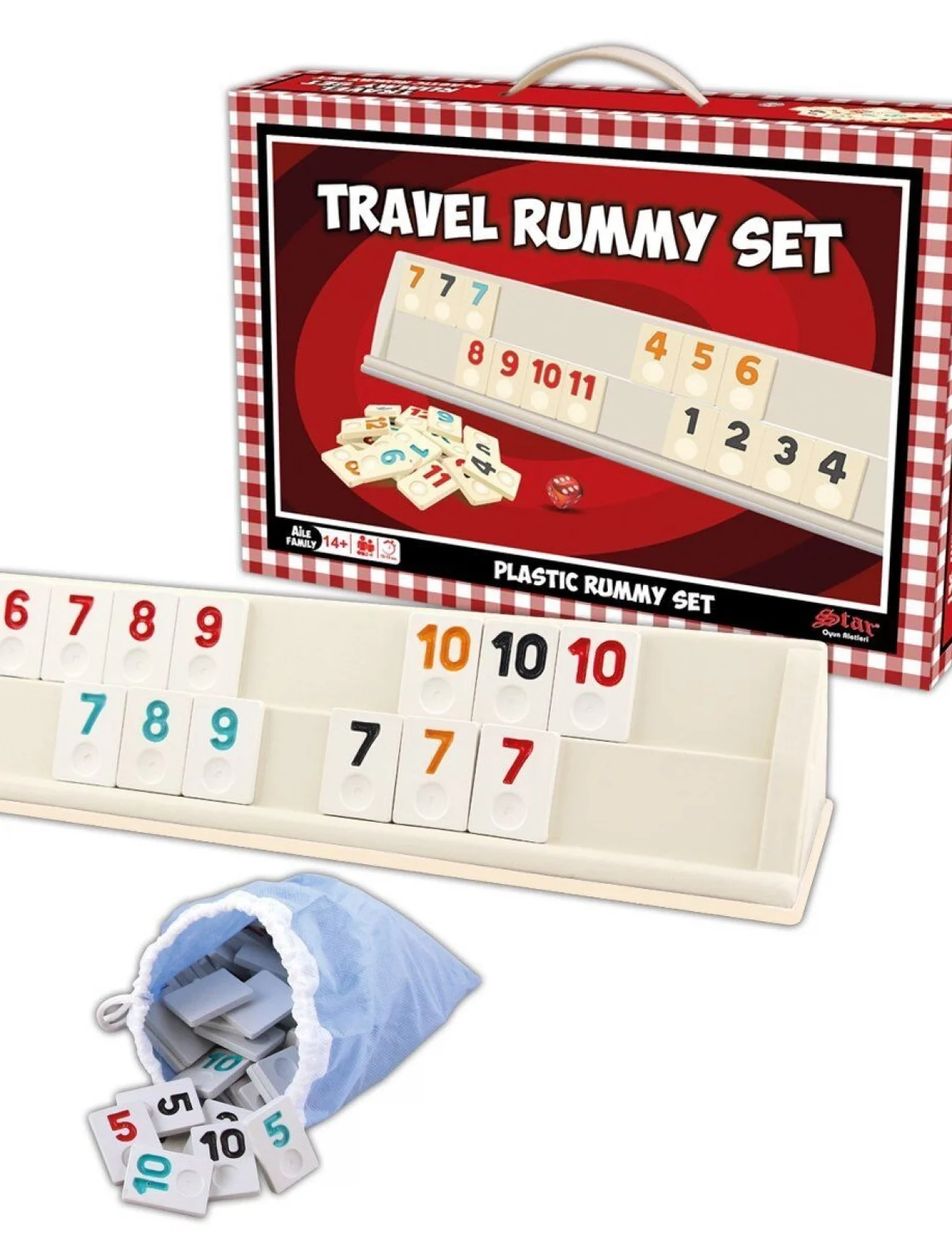 1010402 Travel Rummy Set ,Star okey