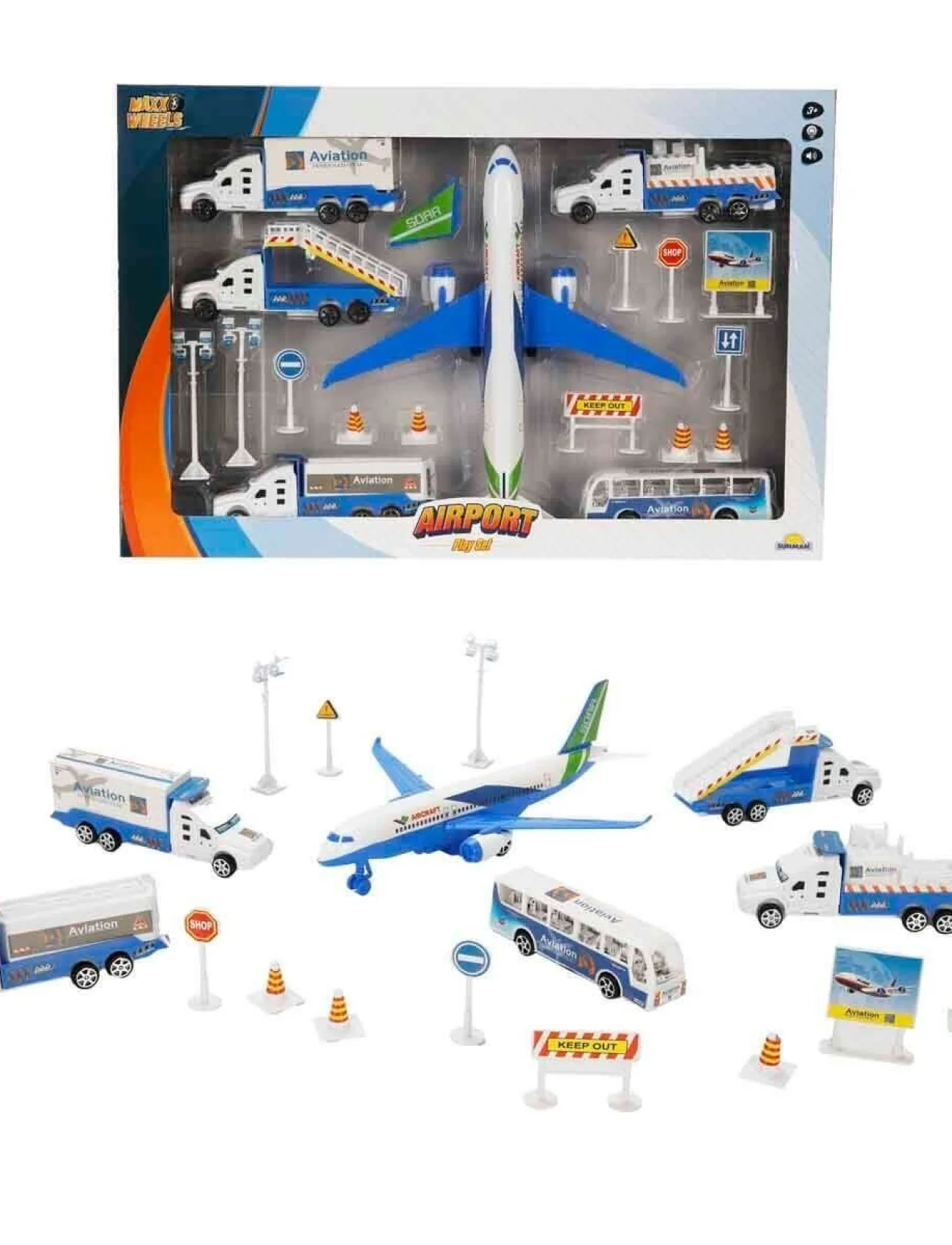 1012381 SUN YFN MXX OYUN SET HAVAALANI UÇAKLI SES IŞIKLI BYK MV