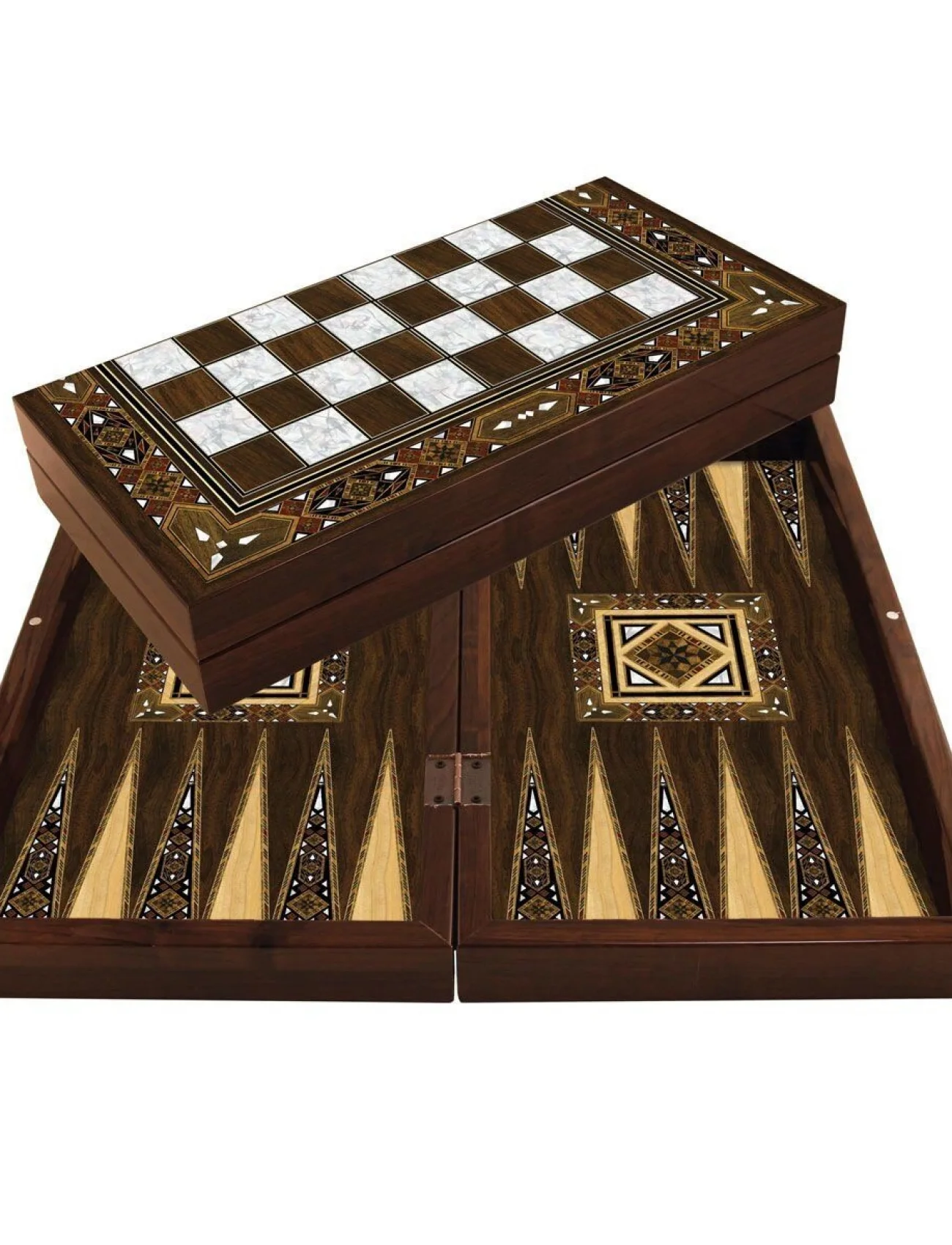 1021774 Star Antik Mozaik Sedef Tavla Takımı