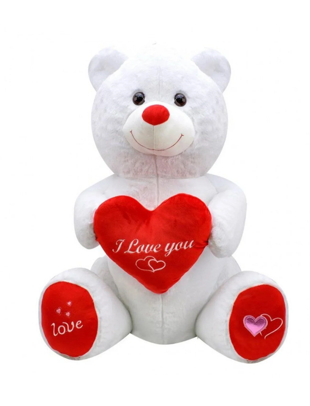 1028B Sevimli Ayı Beyaz 80 cm