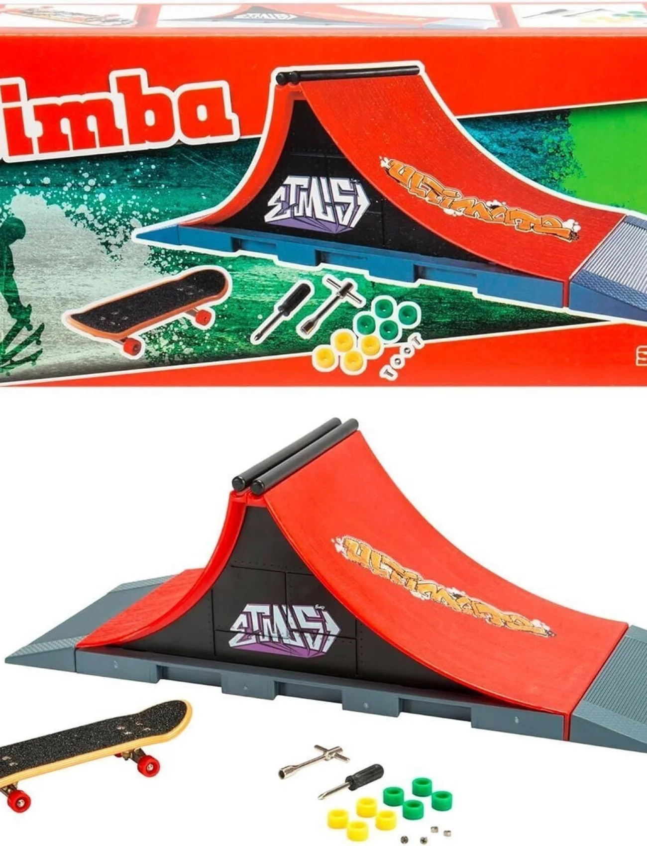 103304654 Finger Skateboard Ramp Ultimateramp 27x10x9cm skateboard 8 spare