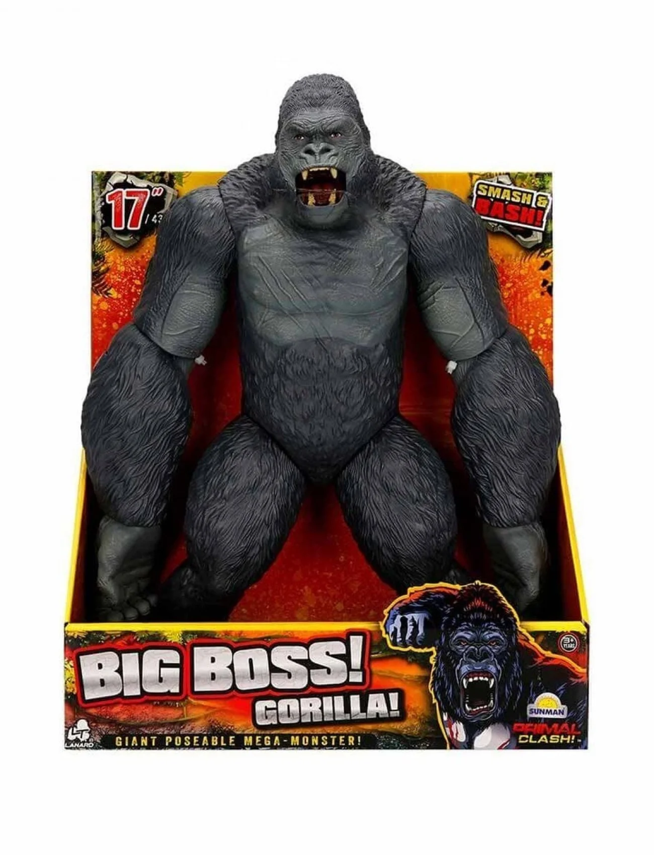 1037113 Primal Clash Büyük Patron Goril 42 cm -Sunman