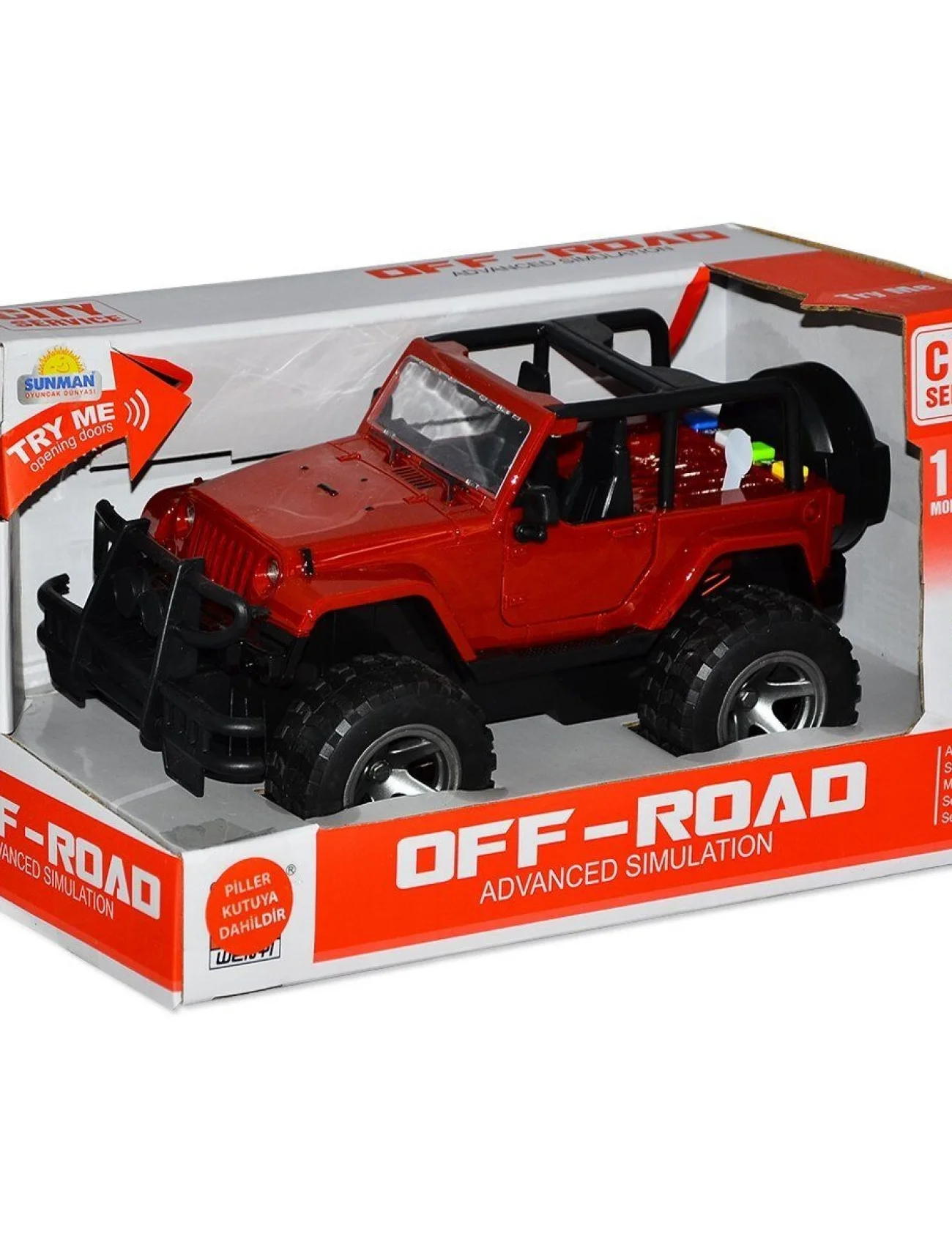 10390 1:16 Sesli ve Işıklı Jeep