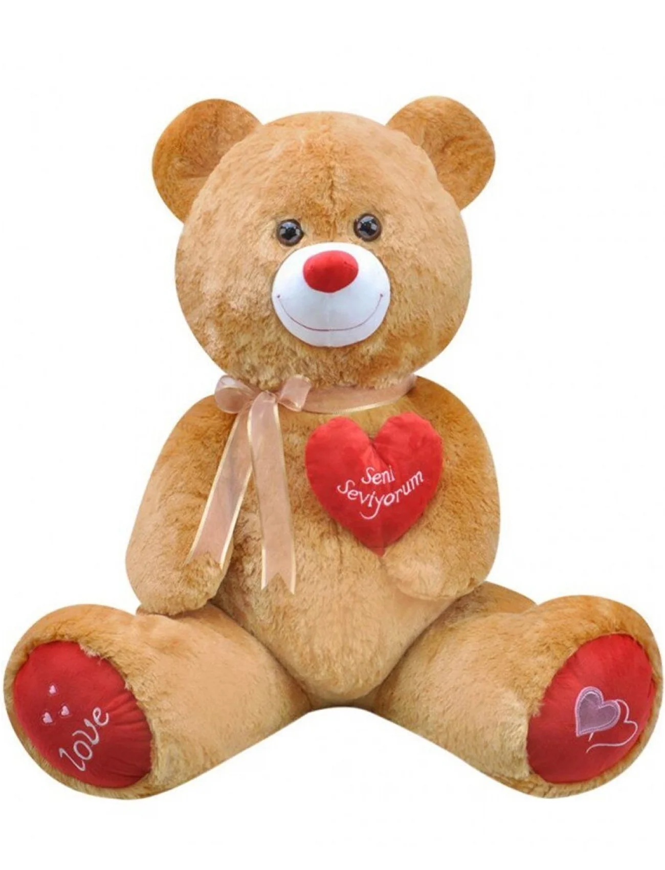 1045K Tıkıl Ayı Kahverengi 65 cm- Selay Oyuncak