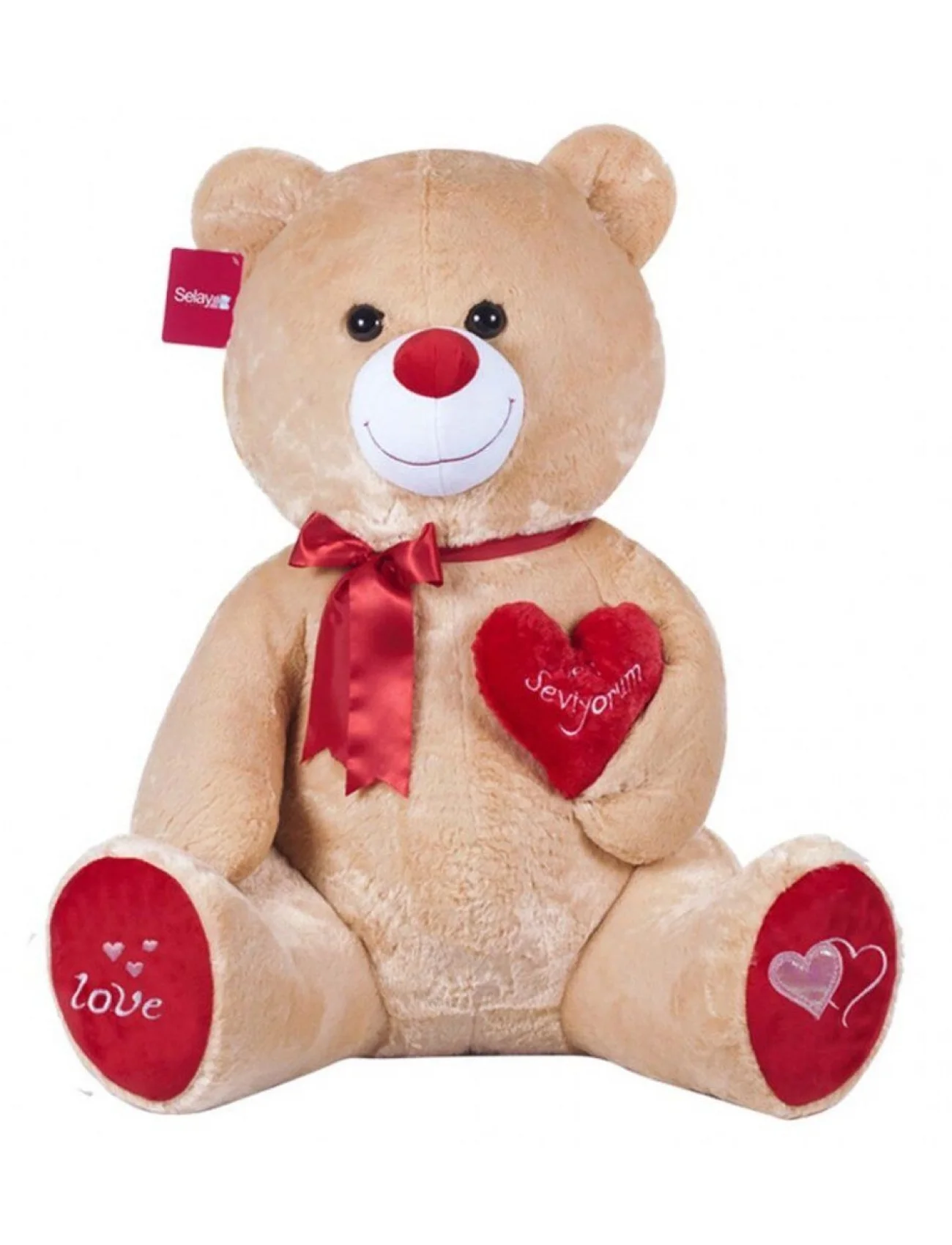 1054K Tıkıl Ayı Kahverengi 70 cm-Selay Oyuncak