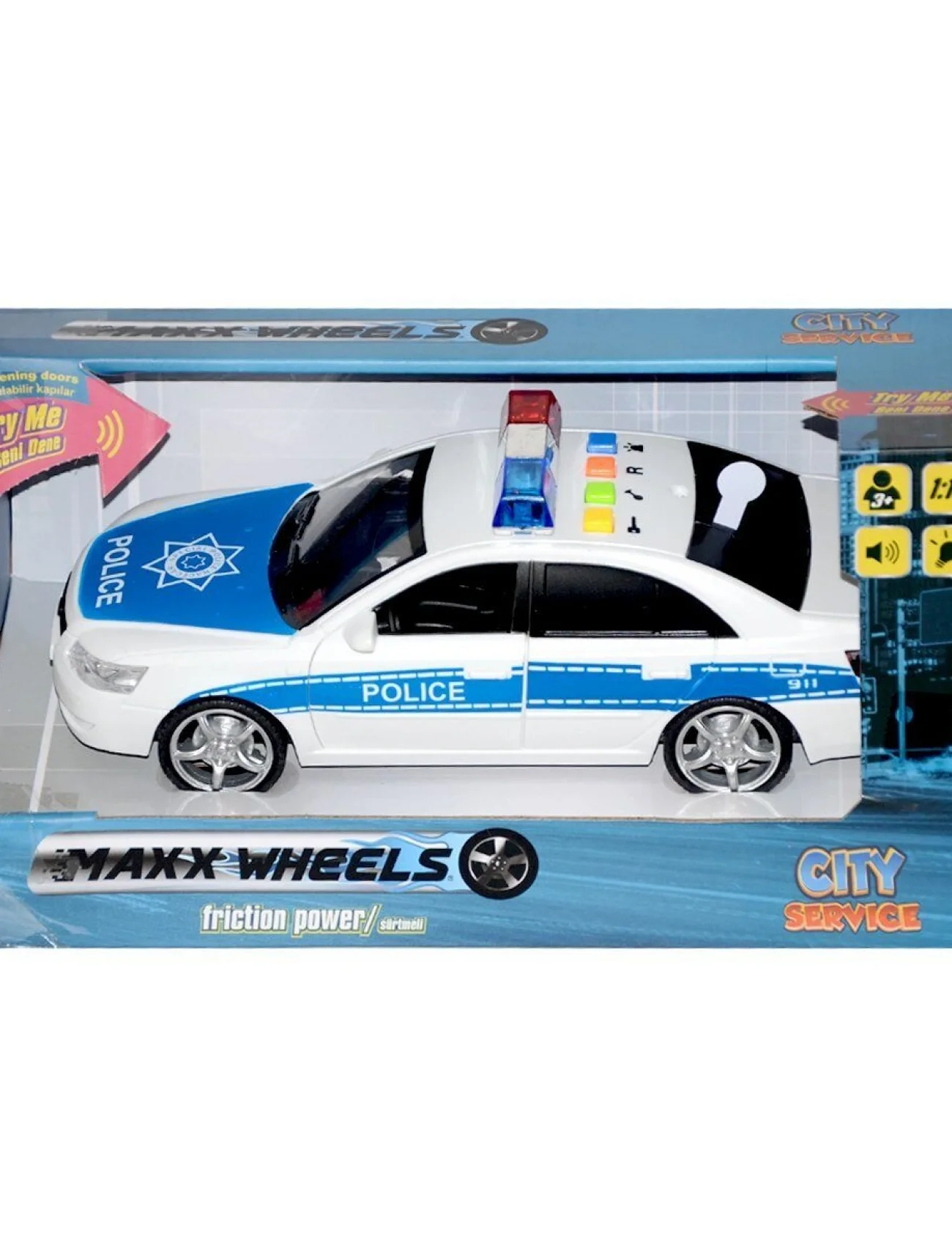 10560 Maxx Wheels 1:16 Sesli ve Işıklı Araba