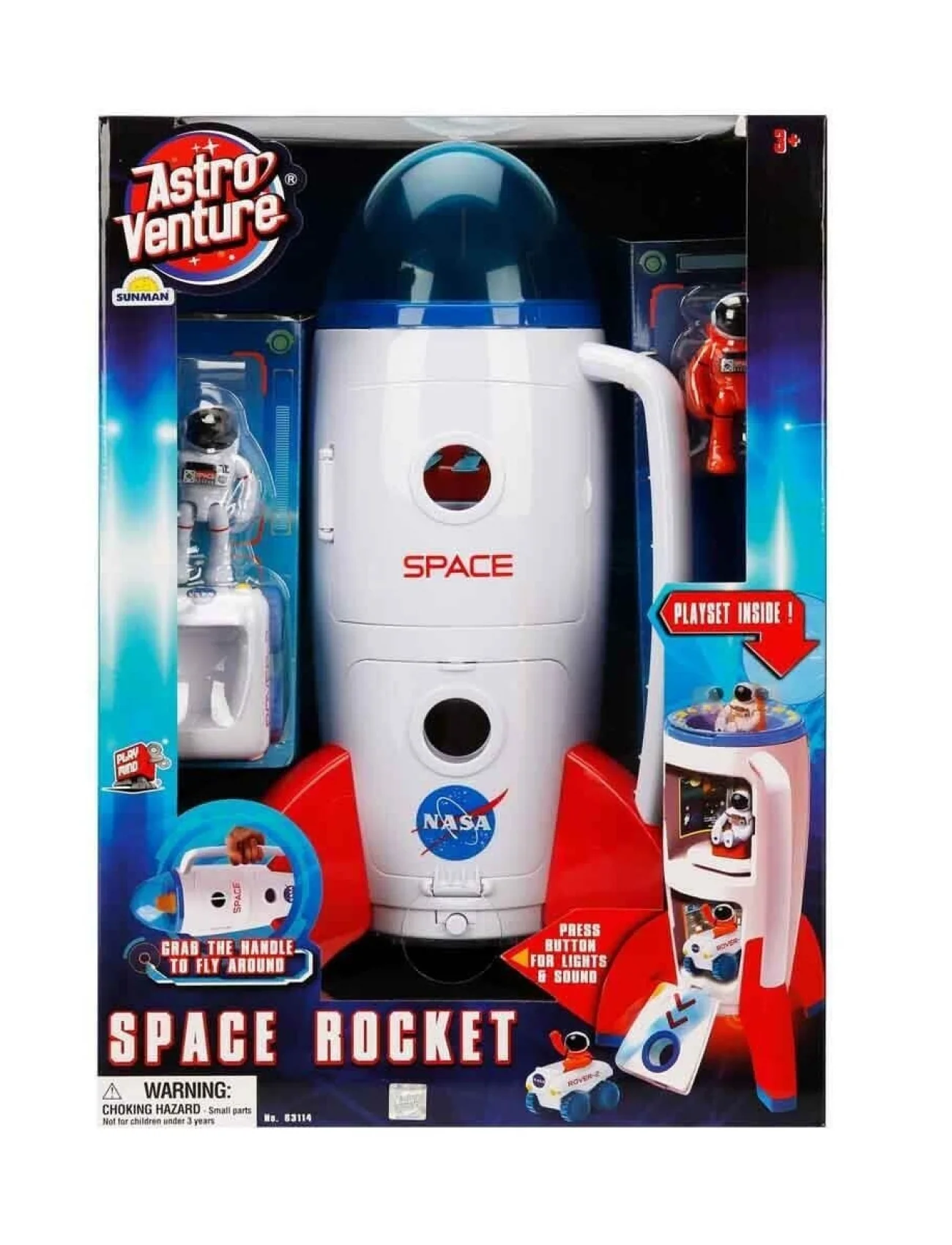 106114 Astro Venture Sesli Ve Işıklı Uzay Roketi -Sunman