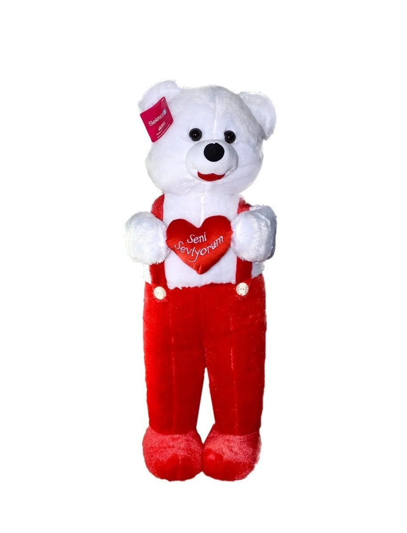 1075KR Tulumlu Ayı Kırmızı 75 cm