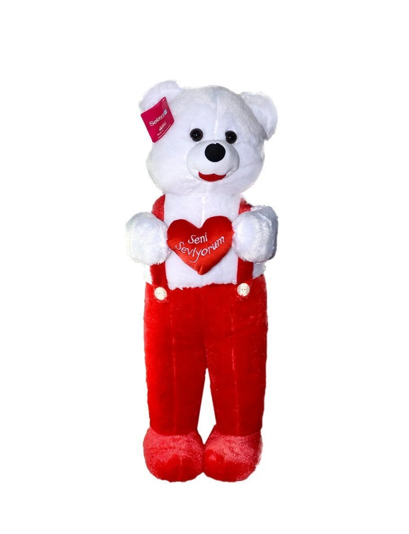 1075KR Tulumlu Ayı Kırmızı 75 cm