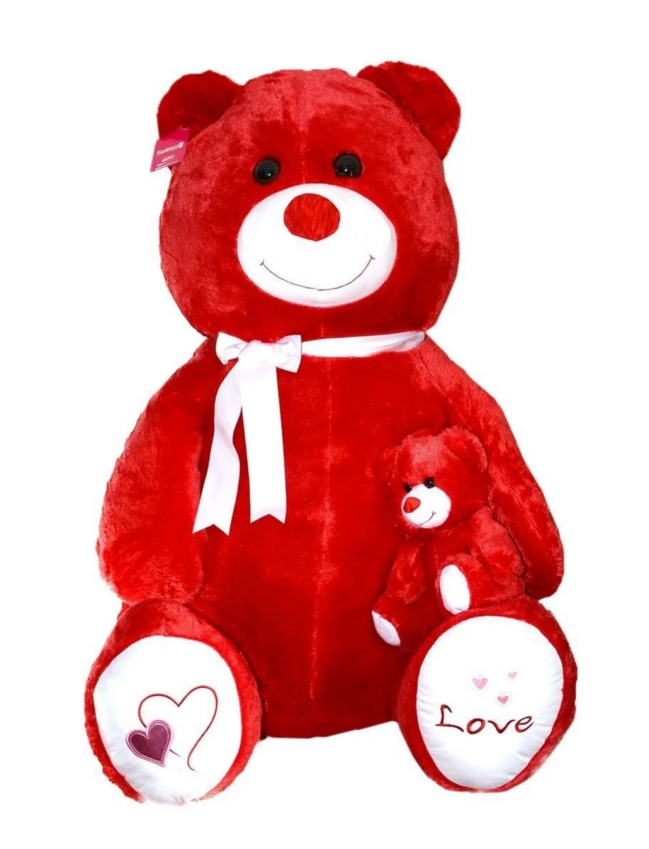 1085KR YAVRULU AYI 95CM KIRMIZI