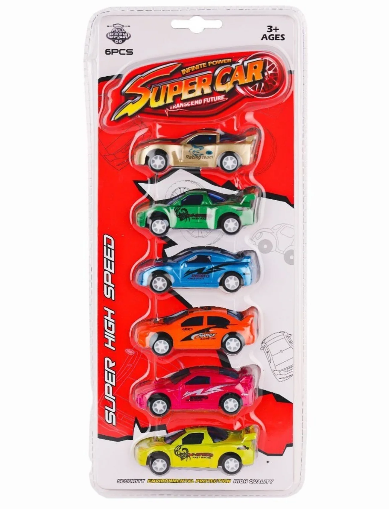 1156E-1 Çek Bırak Yarış Arabası Seti -Birliktoys