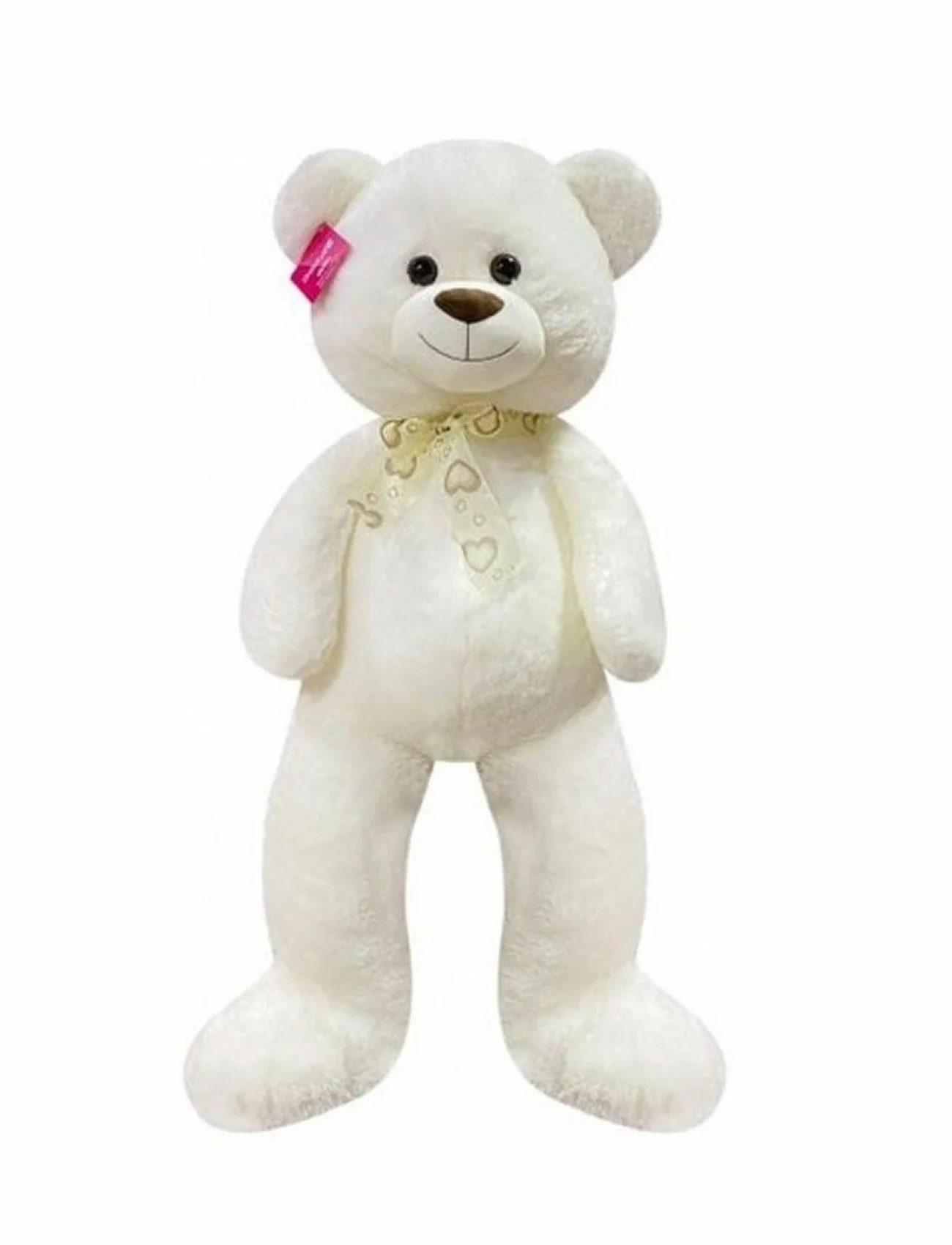 1191 Puffy Salaş Ayı 80 cm Beyaz -Selay