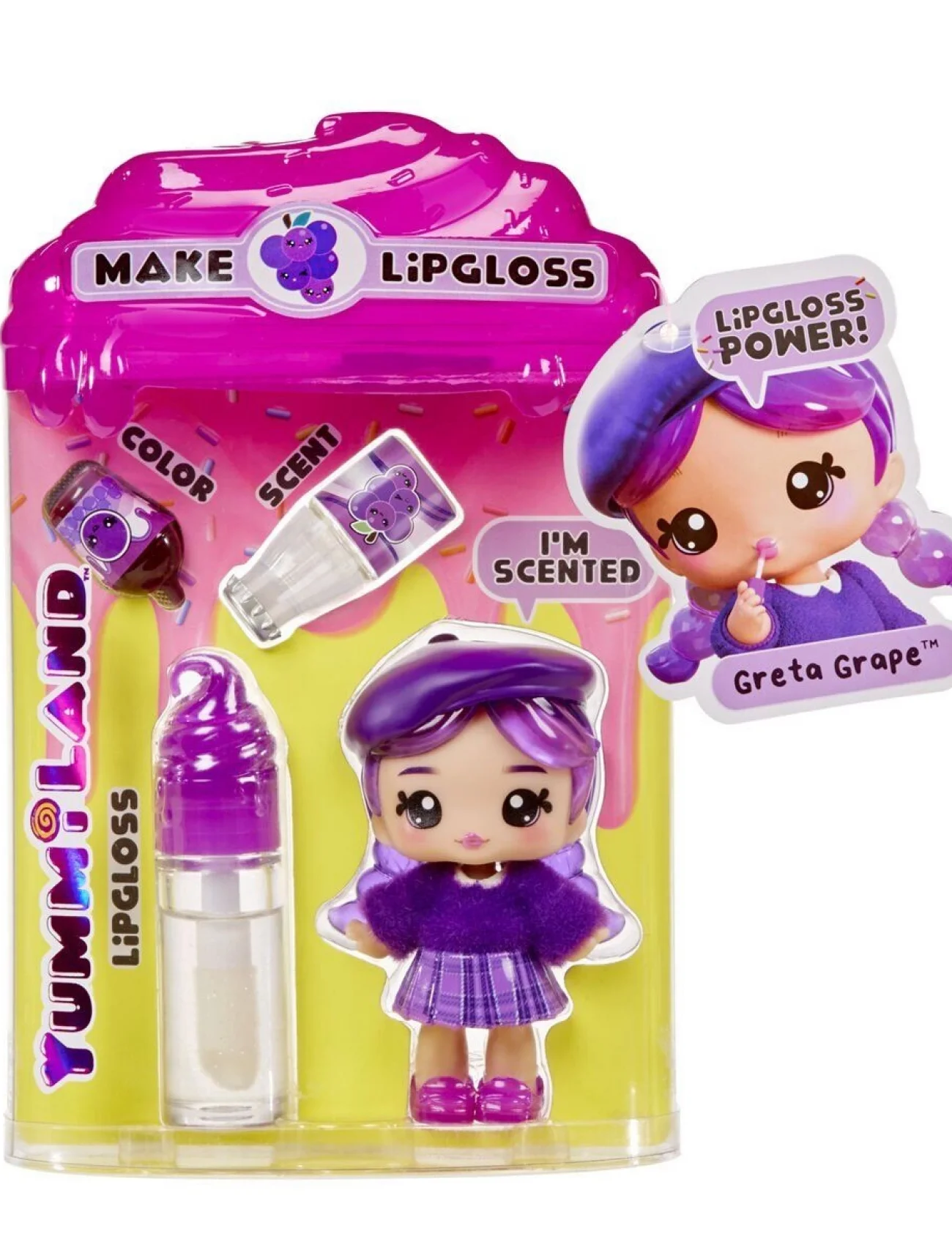 120773 Yummiland Greta Grape Bebeği ve Dudak Parlatıcısı
