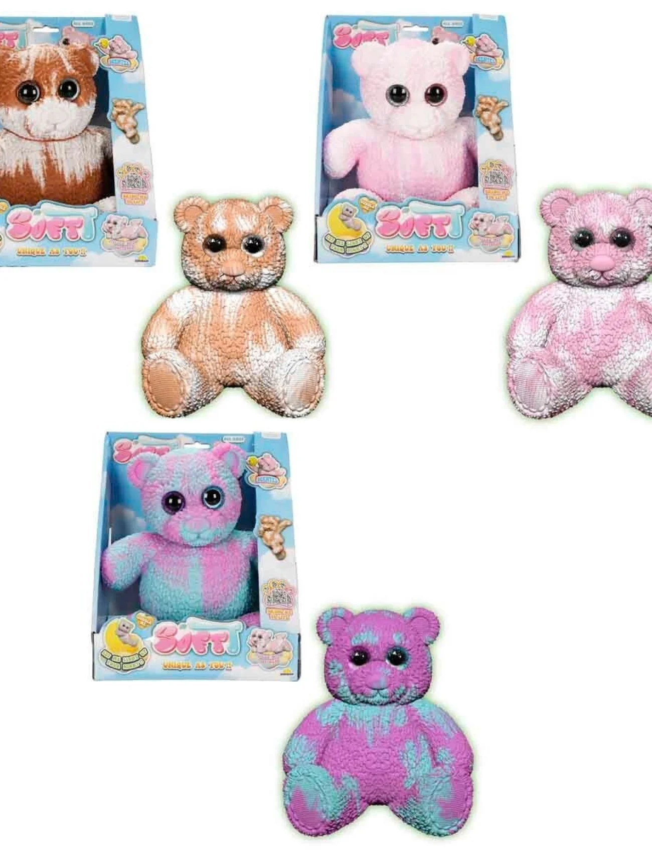 12331 SUN-BTF-FİGÜR SOFTT BEAR DELUXE KARANLIKTA PARLAYAN 3A