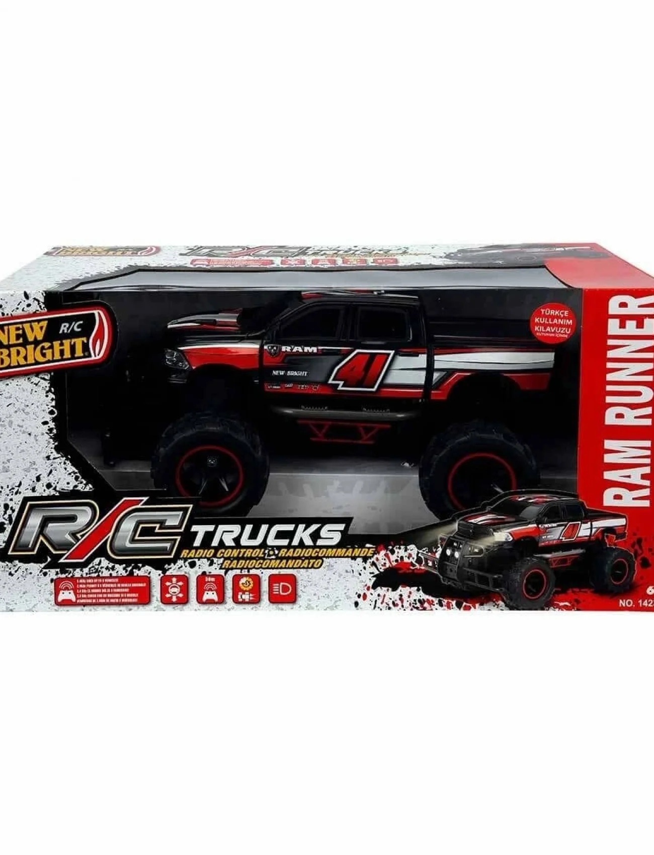 1423 Trucks Uzaktan Kumandalı Araba 34 cm 1:14 -Sunman