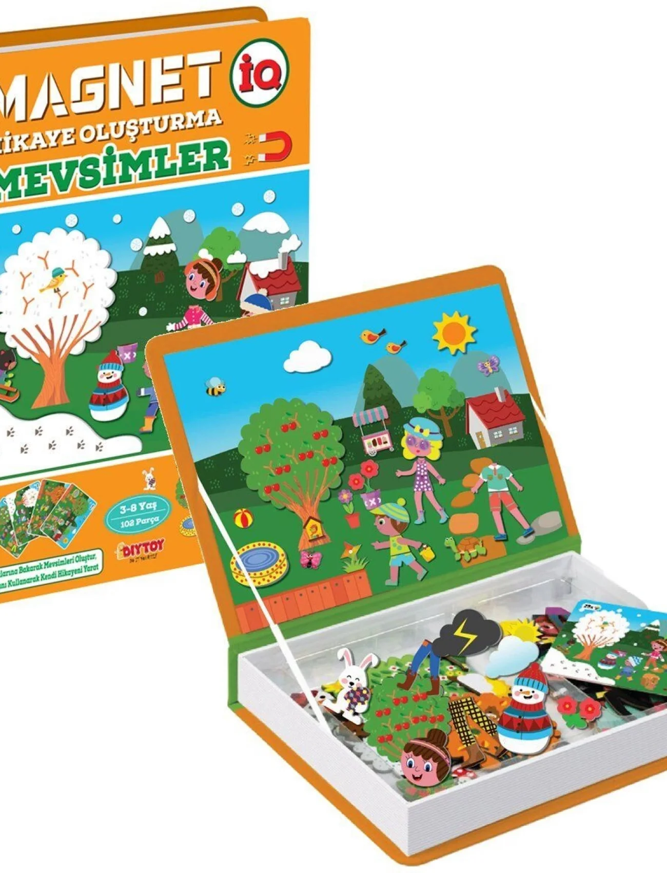 1505 DıyToy, Magnet Hikaye Oluşturma - Mevsimler / +3 yaş