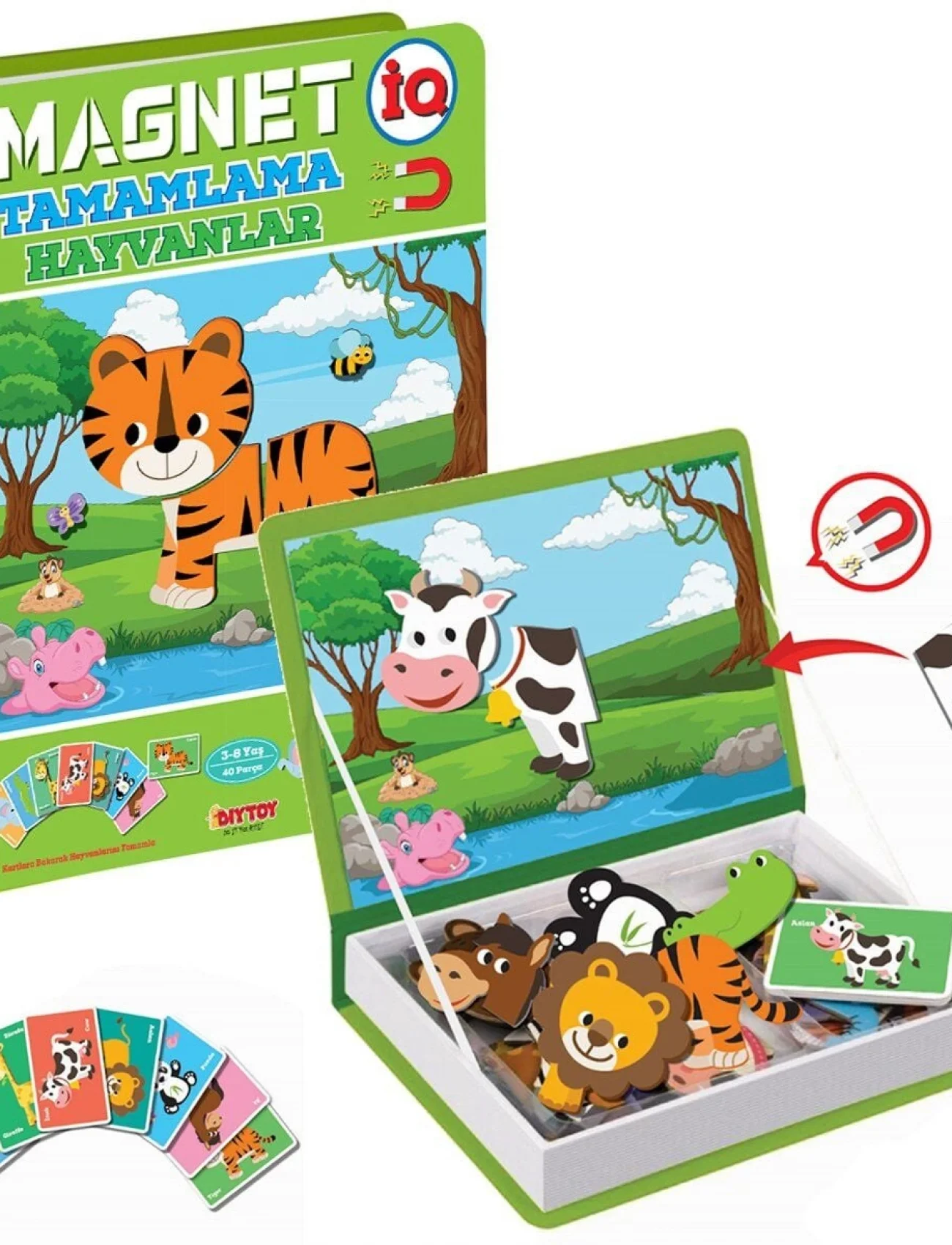 1512 DıyToy, Magnet Tamamlama - Hayvanlar/ +3 yaş