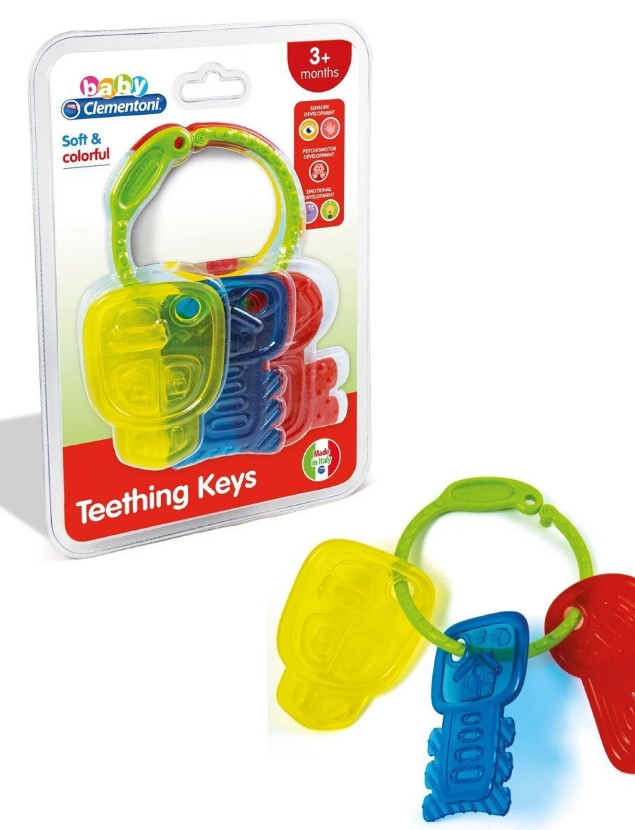 17057 Baby Clementoni - Renkli Anahtarlar Dişlik +3 ay