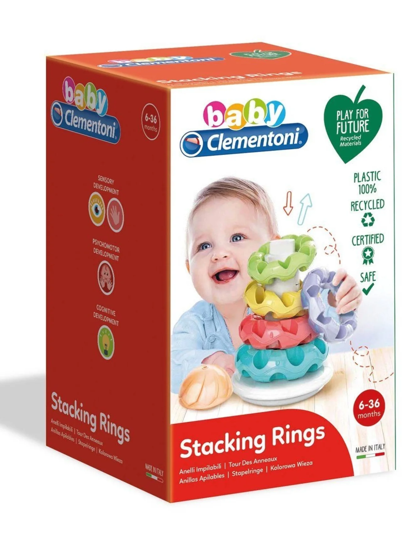 17103 Baby Clementoni - Renkli Halkalar 6-36 ay