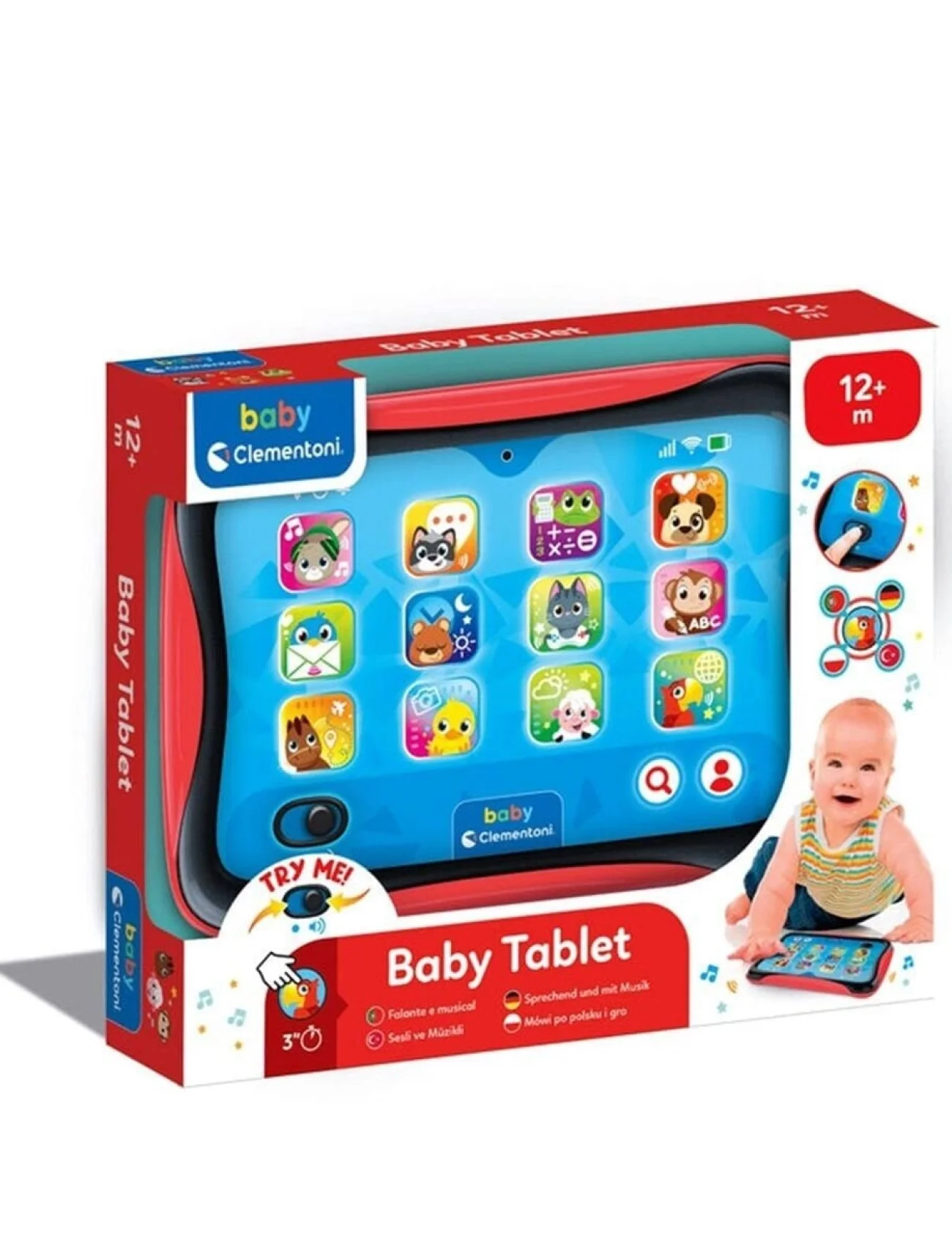 17535 Baby Clementoni - Bebek Tableti +12 ay