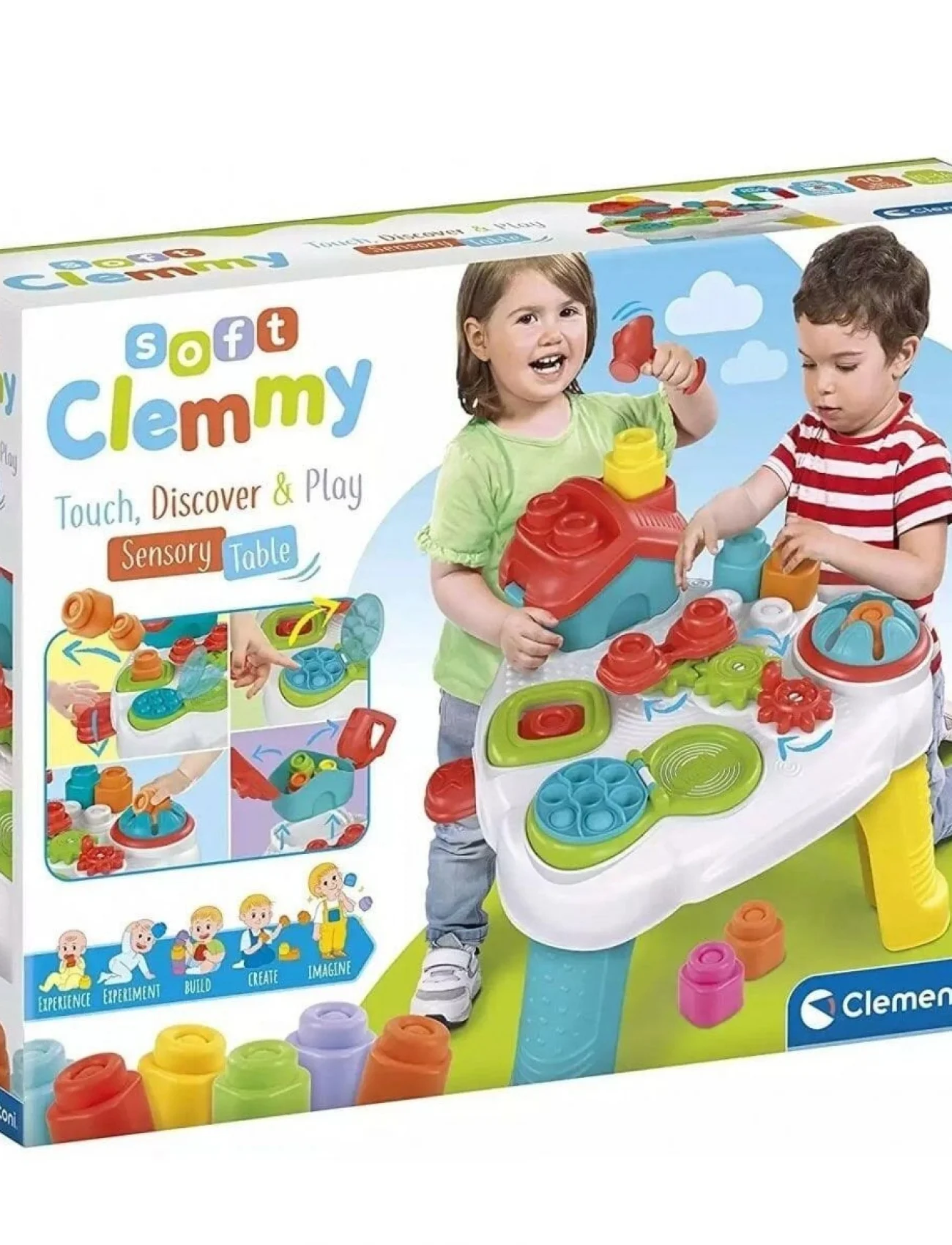 17704 Soft Clemmy - Yumuşak Blok Duyusal Aktivite Masası - 10 parça 10-36 ay