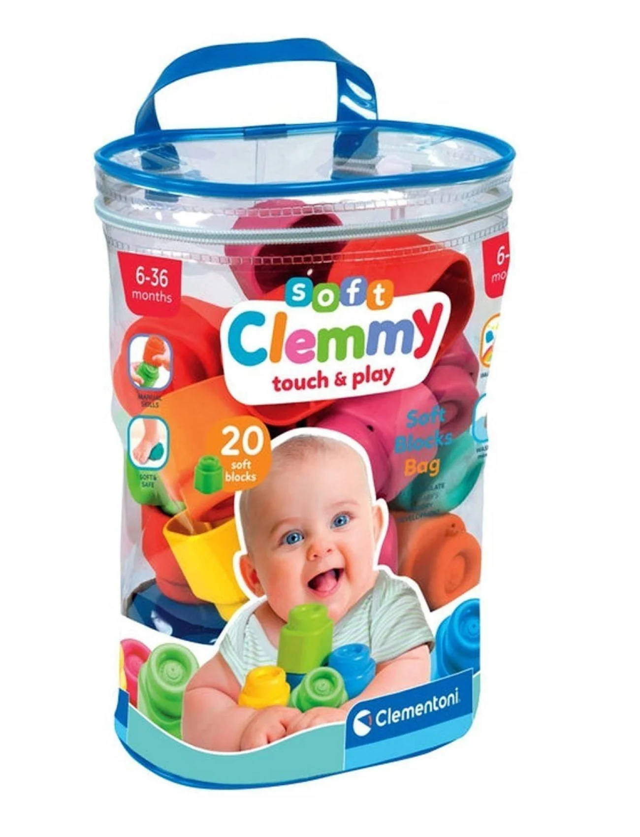17877 Soft Clemmy - Yumuşak Blok Çantası 20 parça 6-36 ay