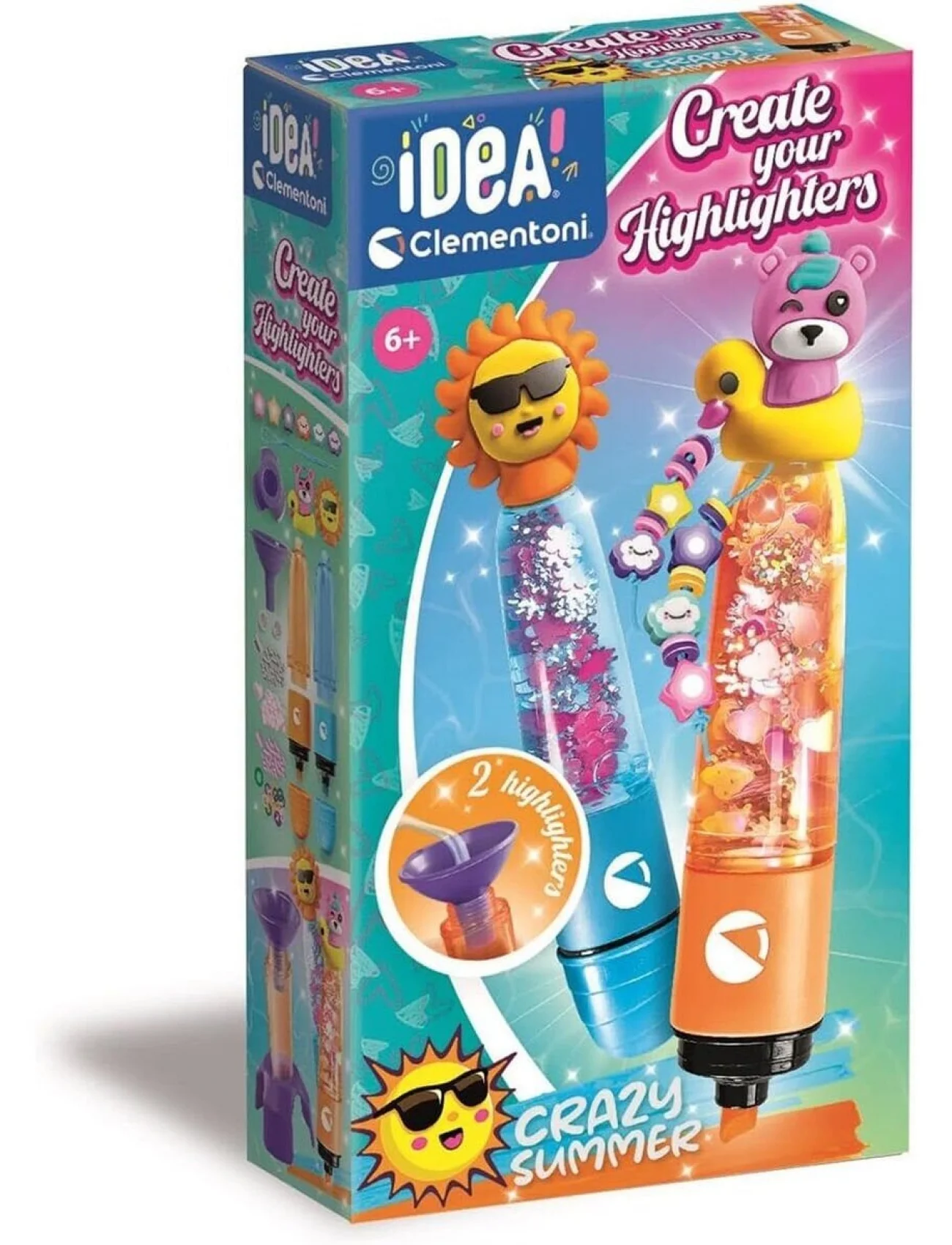 18130 Idea Clemetoni - Fosforlu Kalem Tasarım Seti - Çılgın Yaz