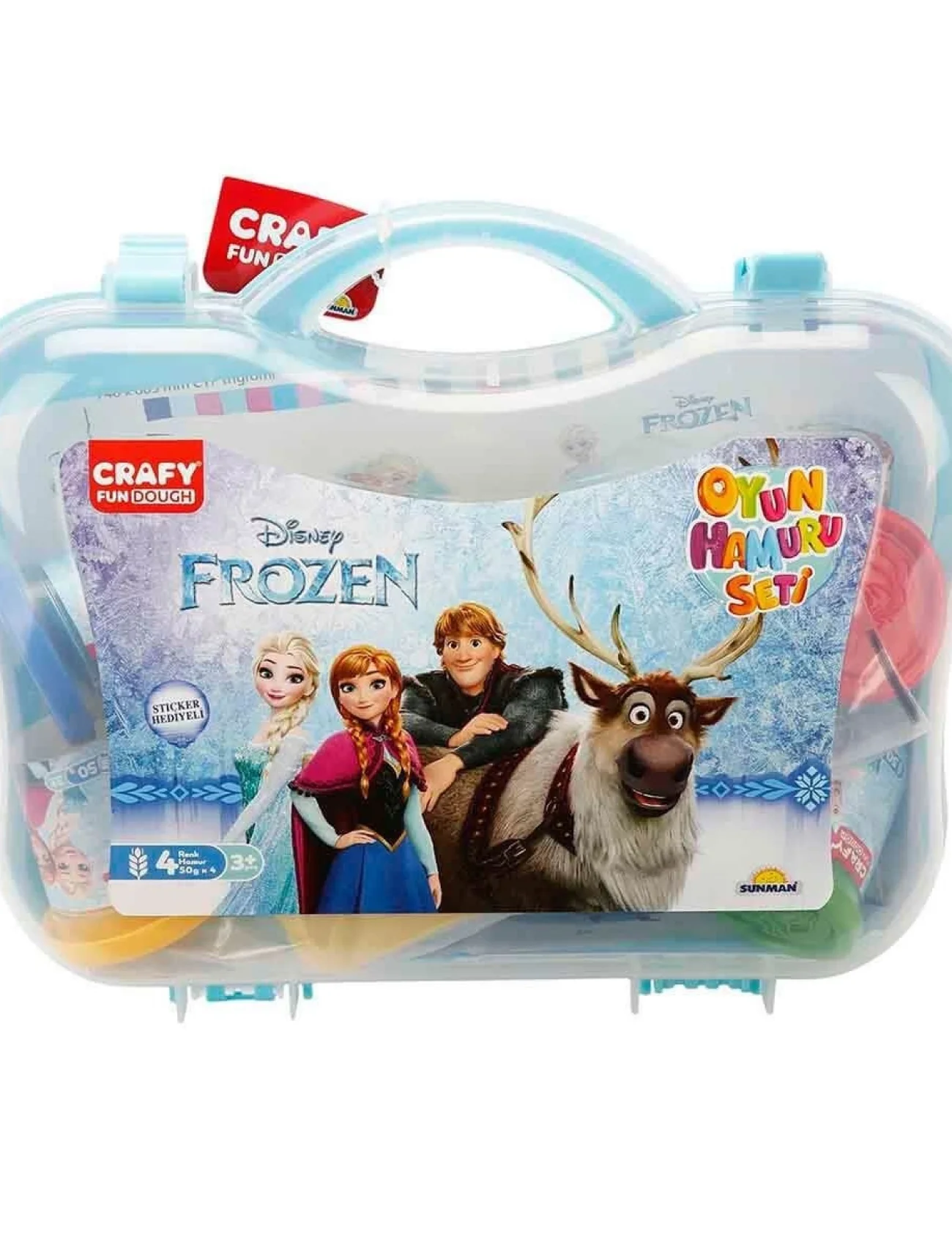 1877 Crafy Frozen Çantalı Oyun Hamuru Seti 200 g 20 Parça