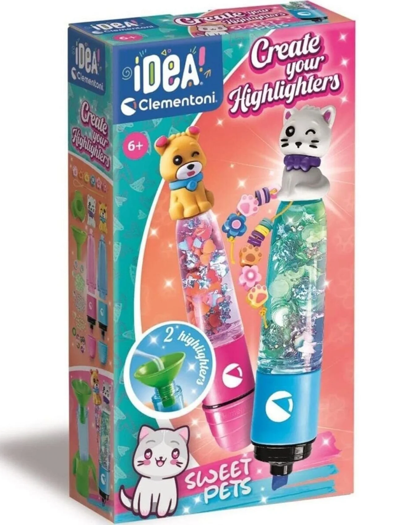 18875 Idea Clemetoni - Fosforlu Kalem Tasarım Seti - Evcil Hayvanlar