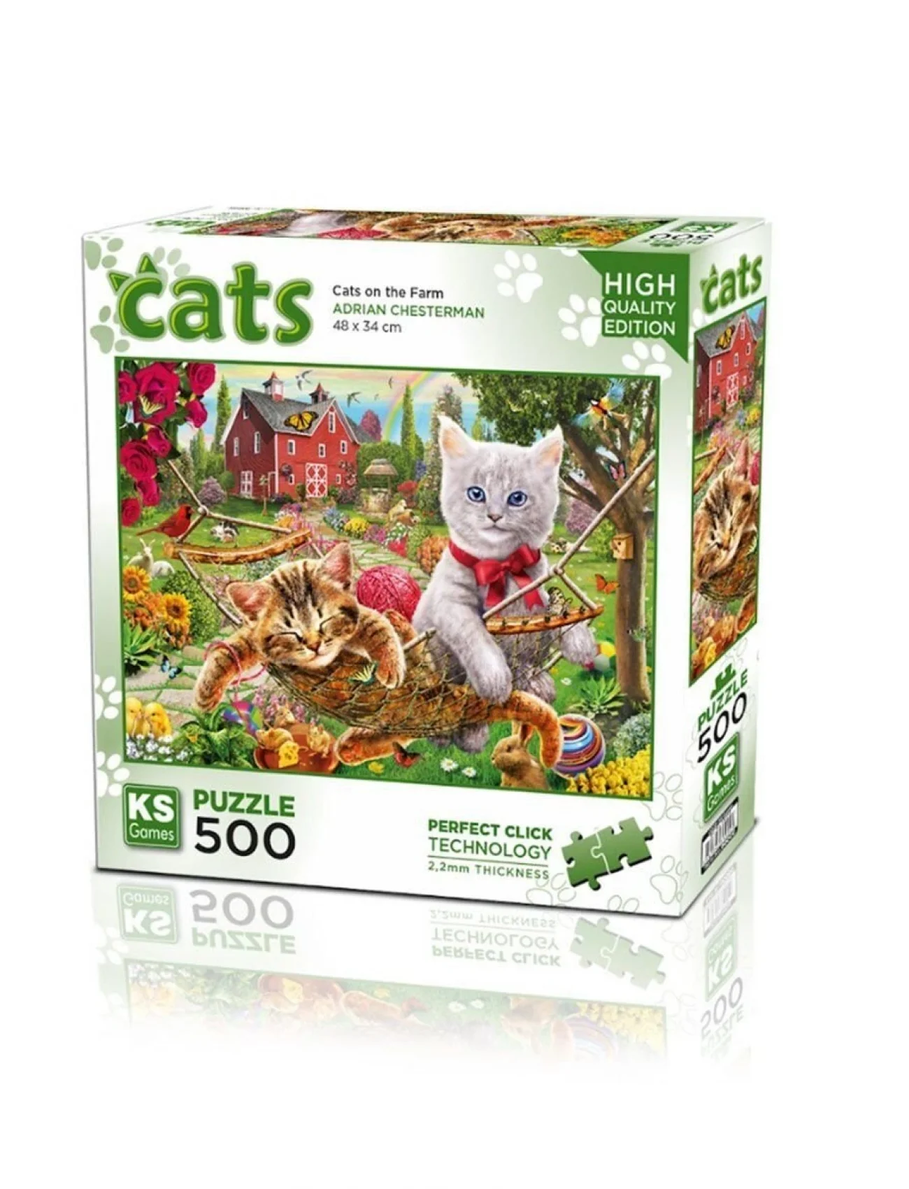 20043 Kediler Çiftlikte 500 Parça Puzzle -KS Puzzle