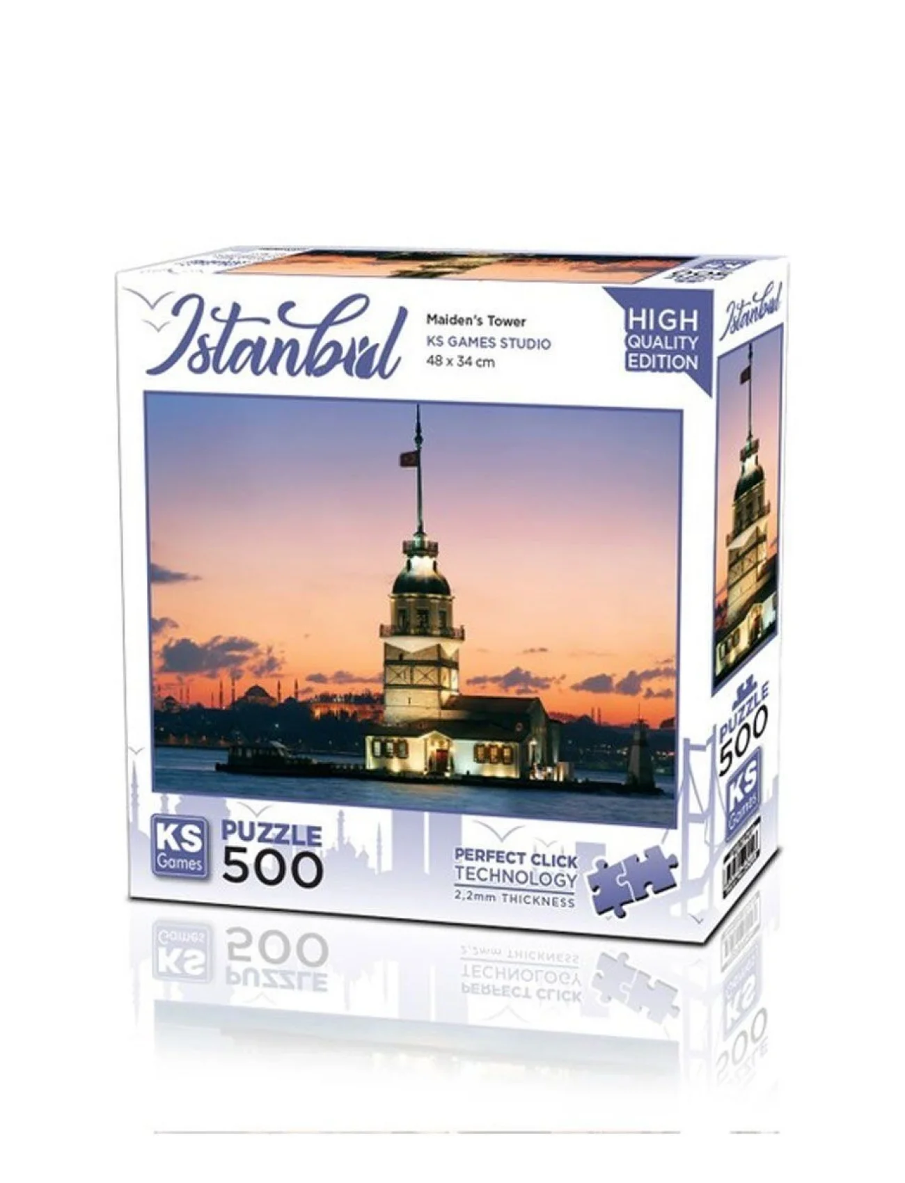 20059 Kız Kulesi Gün İstanbul 500 Parça Puzzle -KS Puzzle