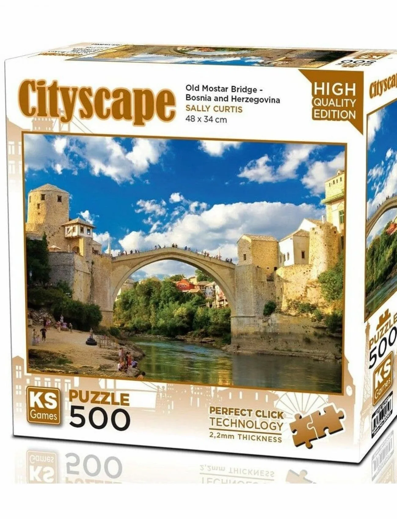 20061 Old Mostar Bridge Bosna Hersek 500 Parça Puzzle