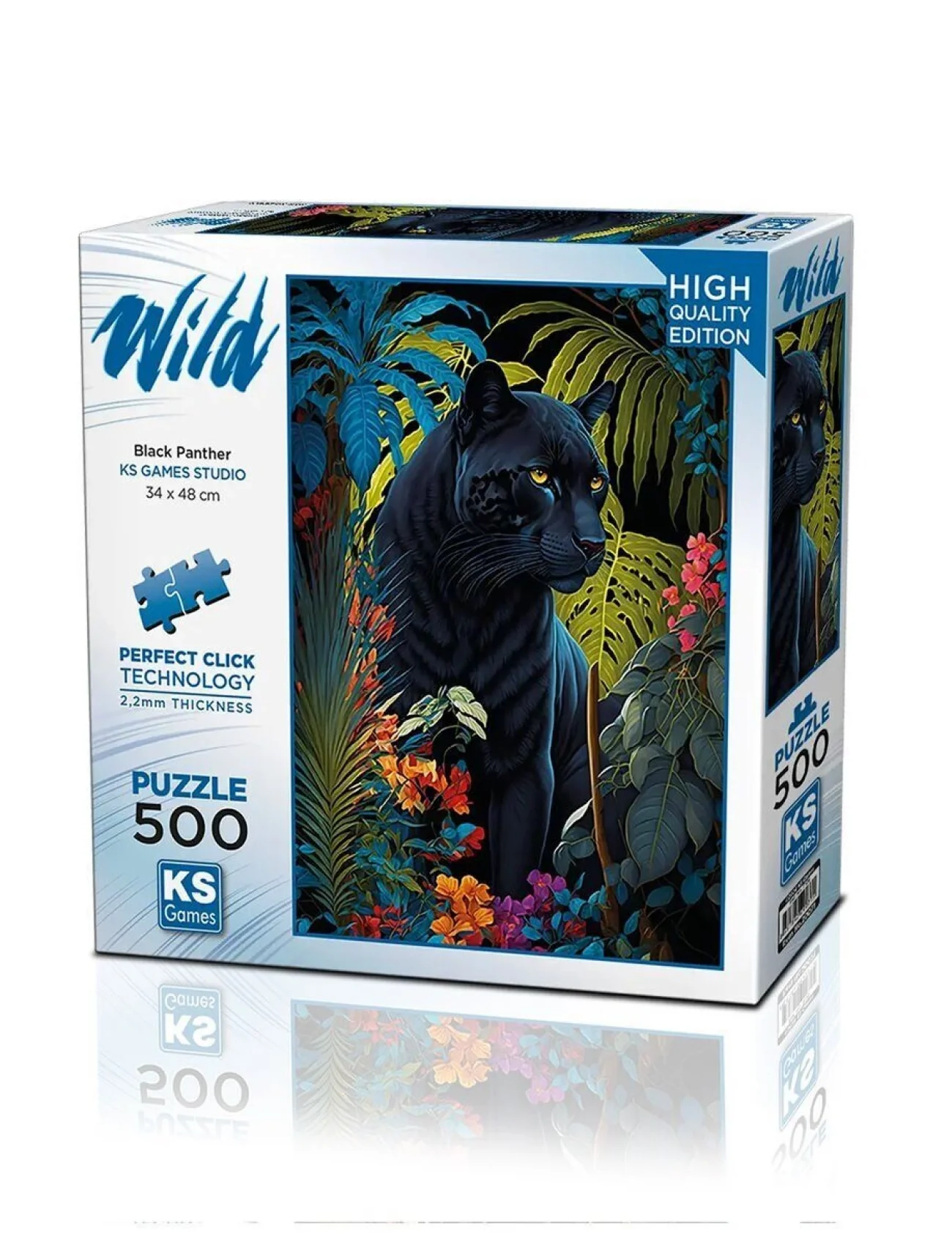 20071 PUZZLE 500 Black Panther With a Tropical