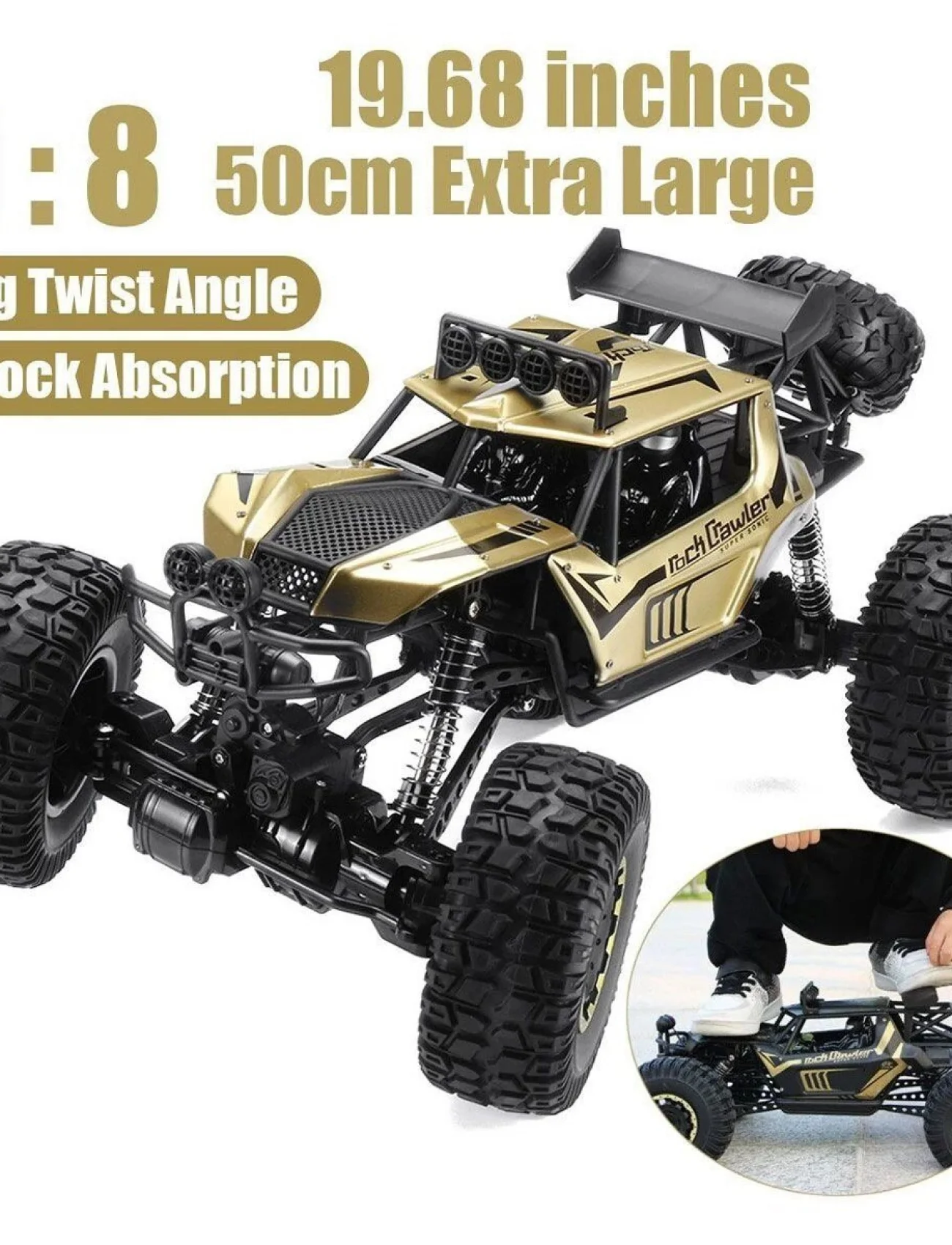 2028 1 8 4X4 Dev Rock Crawler -Gepettoys