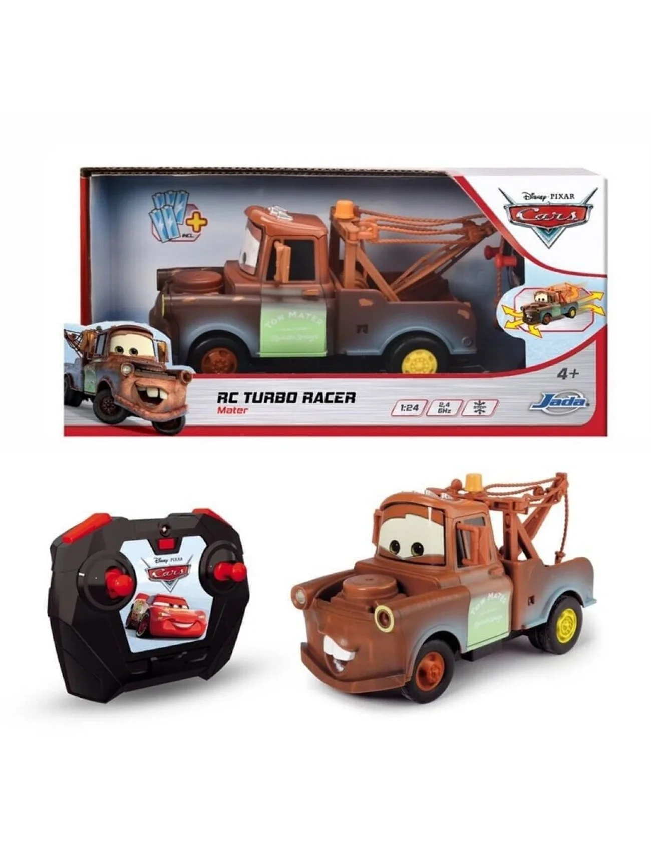 203084039 RC Cars Turbo Racer Mater2 channel, 2.4 GHz, turbo function, forwar