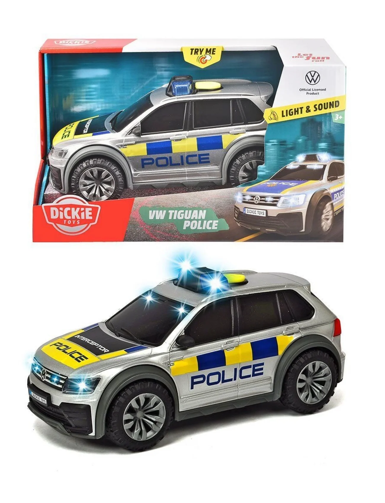 203714013038 Sesli ve Işıklı Uluslararası Polis Arabası -Dickie