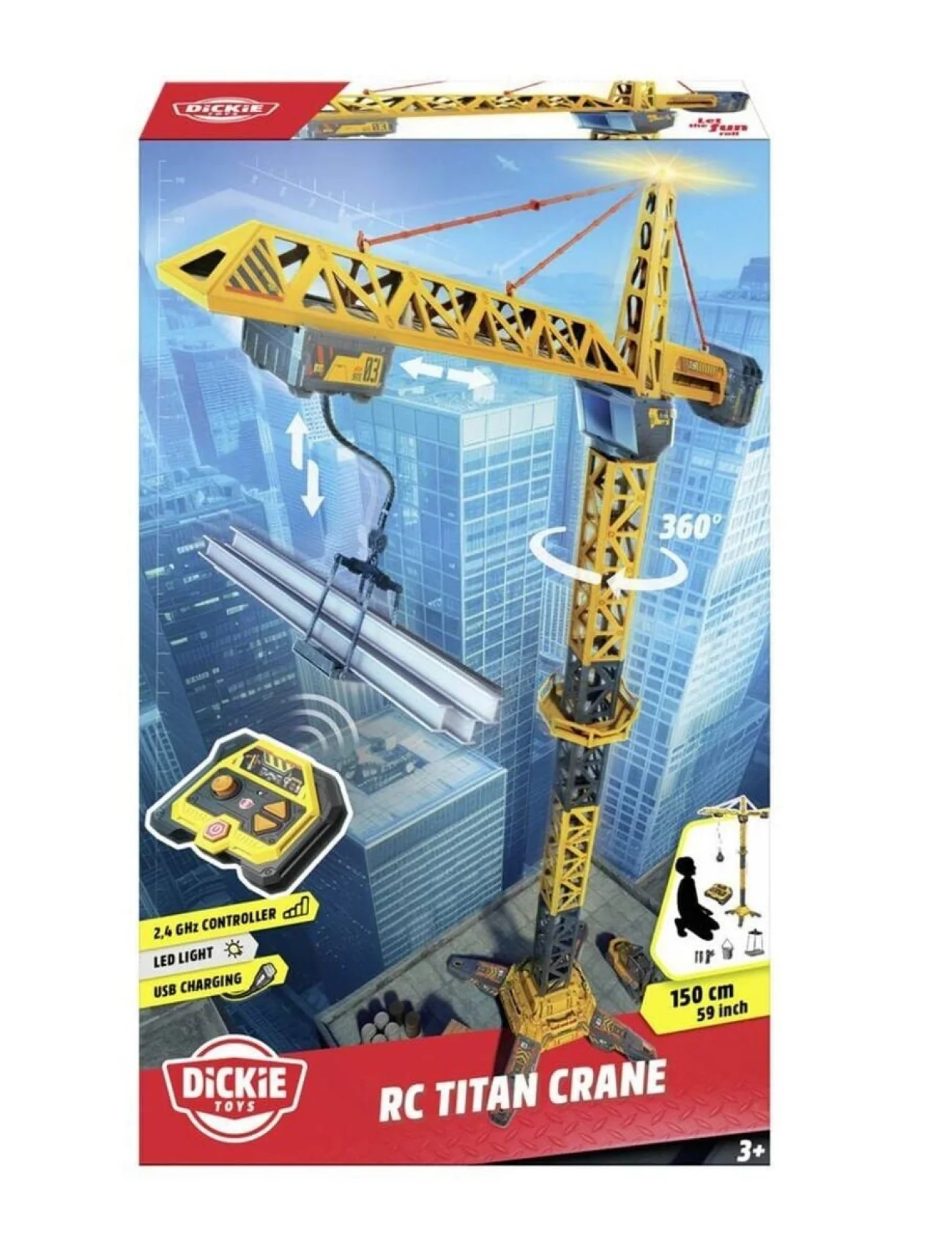203729023 RC Titan Crane2 4 GHz left right up down 360°rotatable trolley