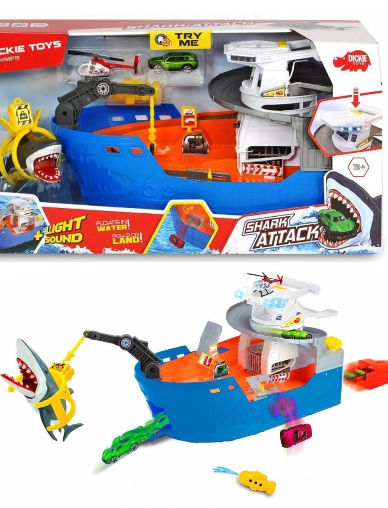 203779001 Dickie, Sesli ve Işıklı Köpek Balığı Saldırısı