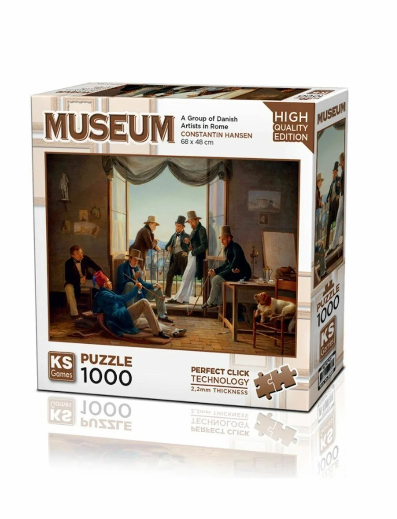 20660 A Group Of Danish Artist in Rome 1000 Parça Puzzle -KSPuzzle