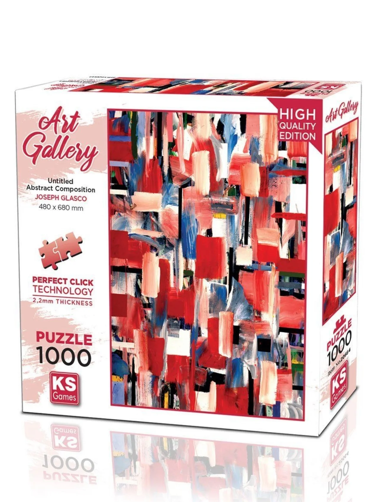 20664 Untitled Abstract Composition 1000 Parça Puzzle