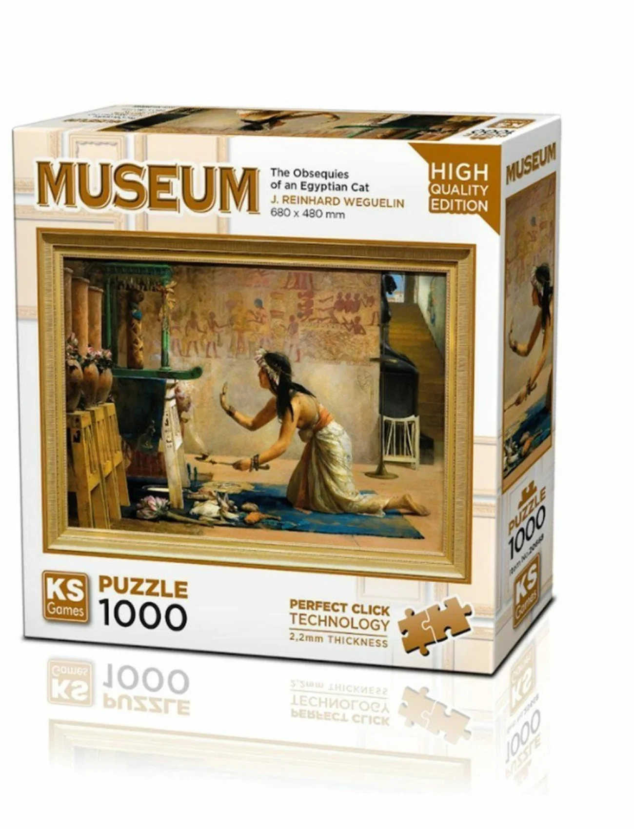 20668 The Obsequies Of An Egyptian Cat 1000 Parça Puzzle -KS Puzzle