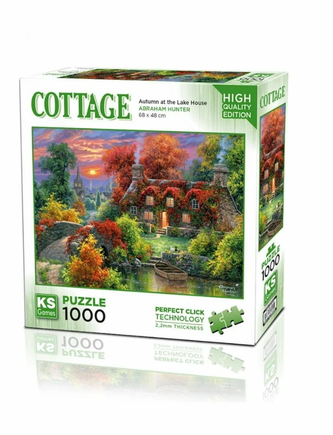 20672 Göl Evinde Sonbahar 1000 Parça Puzzle -KS Puzzle