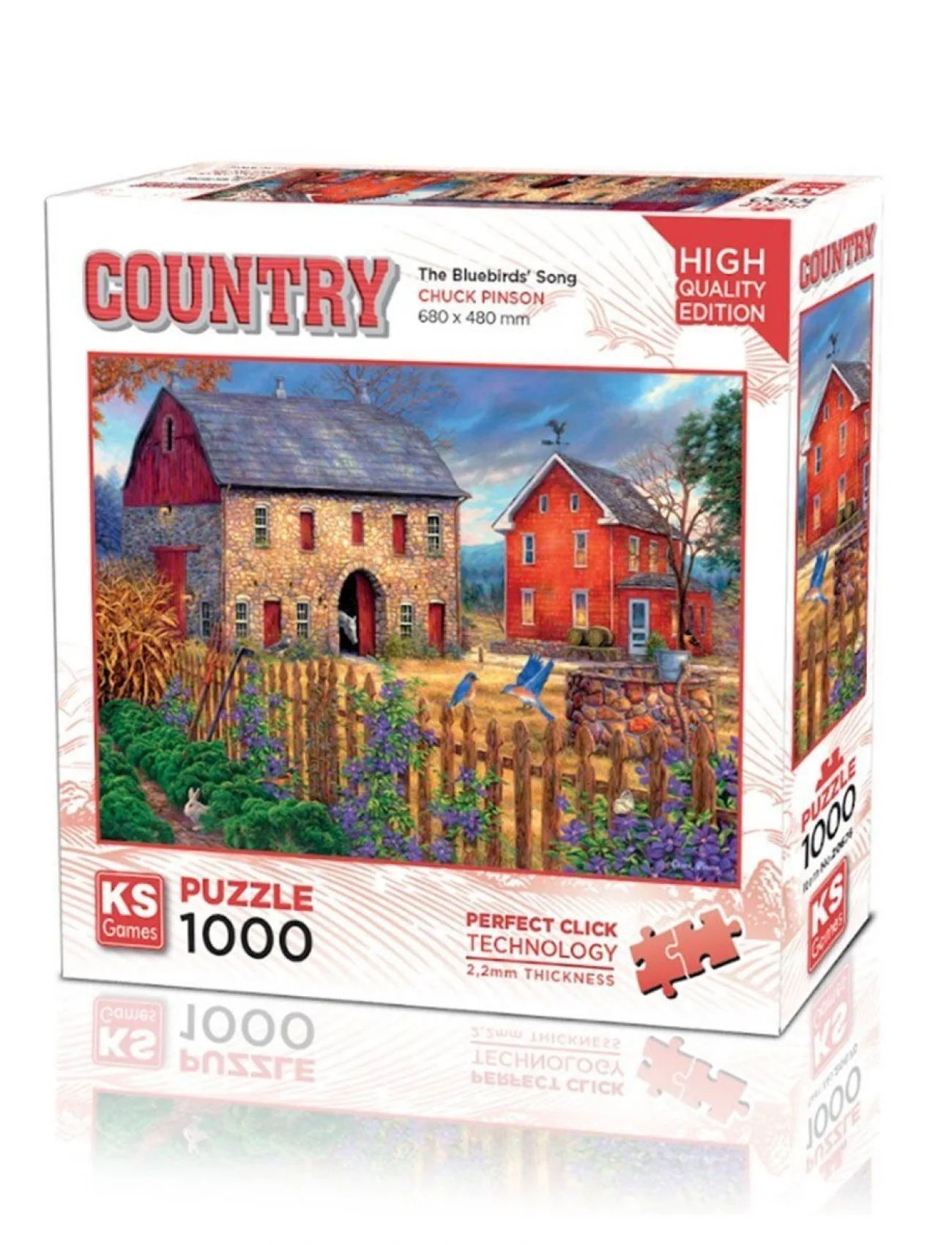 20676 The Bluebirds Song 1000 Parça Puzzle -KS Puzzle