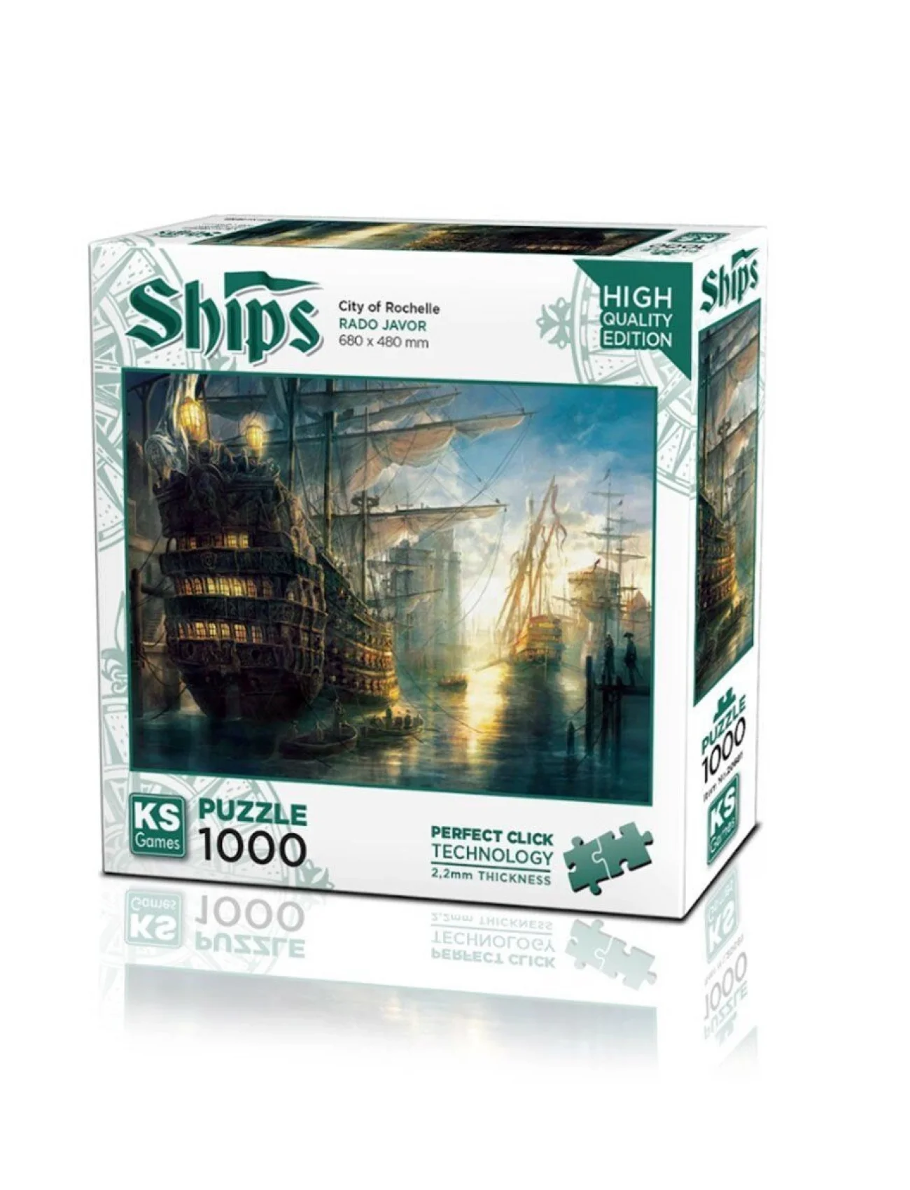 20681 Rochelle Şehri 1000 Parça Puzzle -KSPuzzle