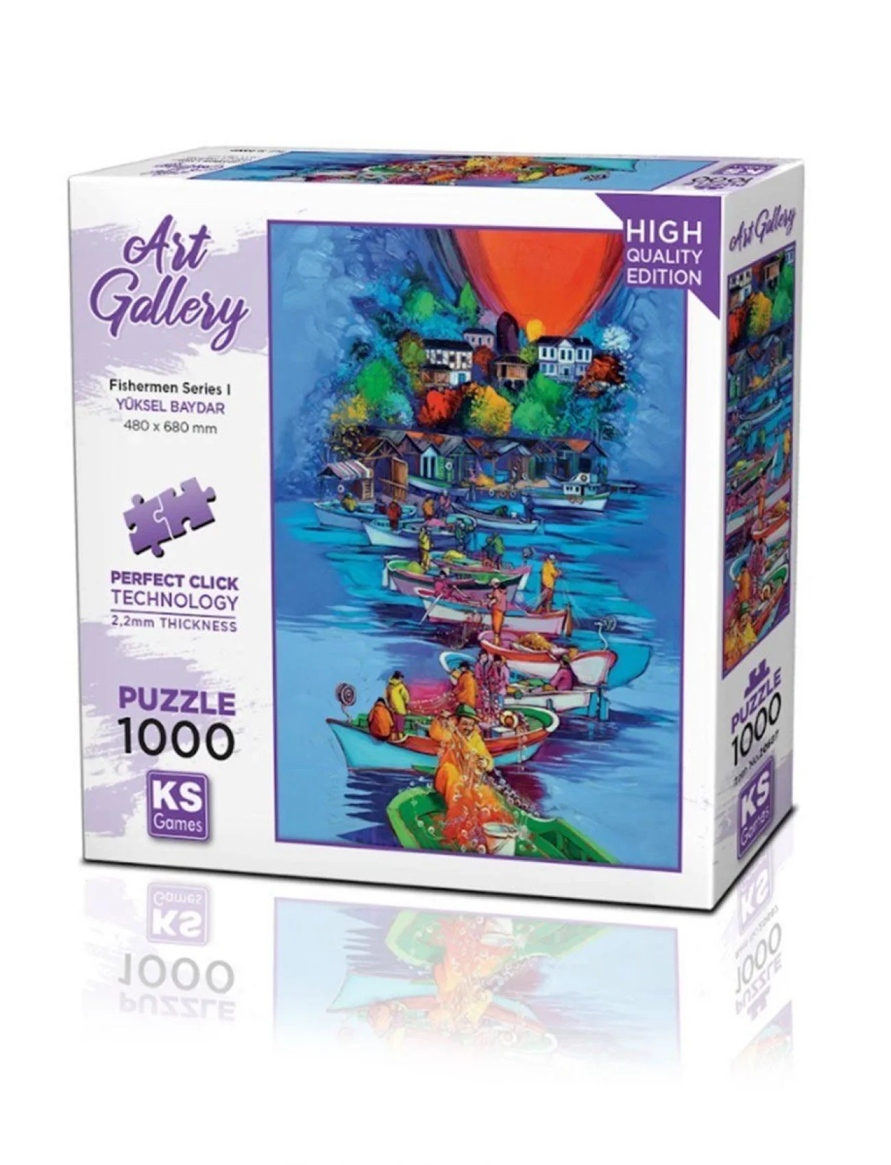 20687 Fishermen Series I  1000 Parça Puzzle  -KSPuzzle