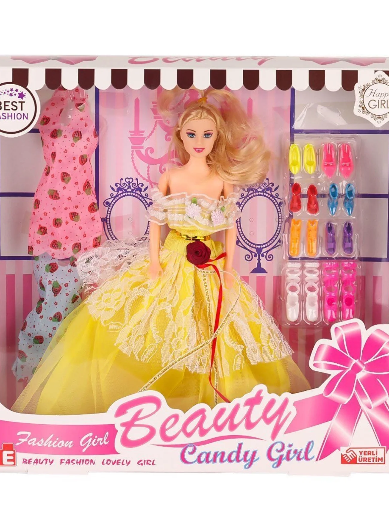207 Ayakkabı Setli Candy Girl Bebek -Efe Toys