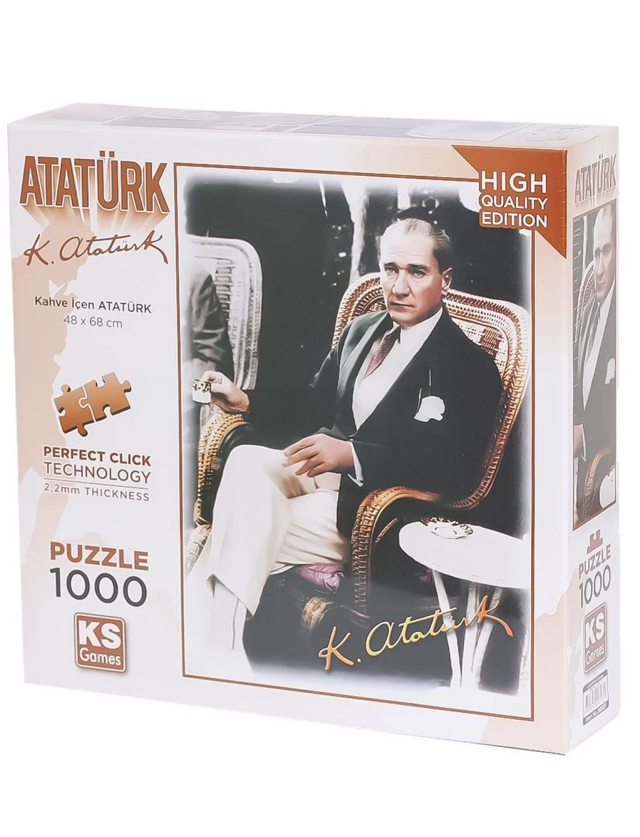 20727 Kahve İçen Atatürk 1000 Parça Puzzle -KS Puzzle